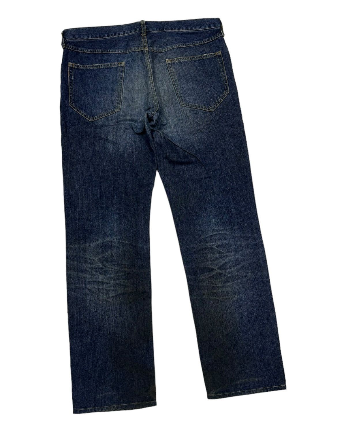Hysteric Glamour 🇯🇵 DISTRESSED DENIM MADE IN JAPAN LABORATORY BLUE JEANS Size US 34 / EU 50 - 4 Thumbnail