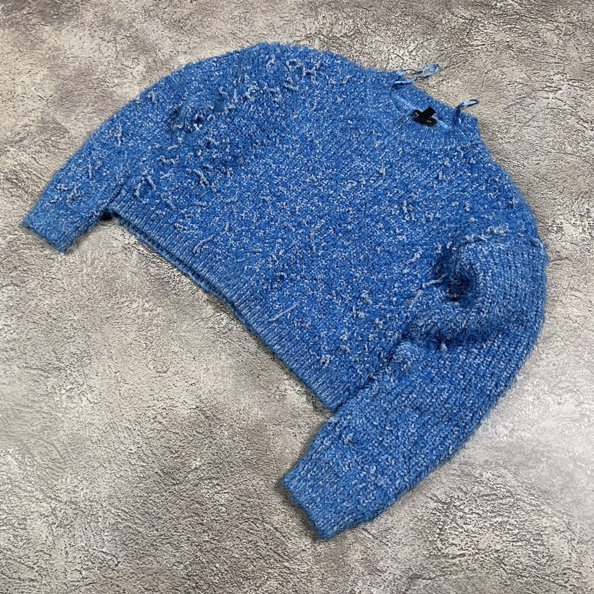 Vintage Vintage Y2K Mohair Sweater Oversized Knit Grunge Blue Logo M Size M / US 6-8 / IT 42-44 - 5 Thumbnail