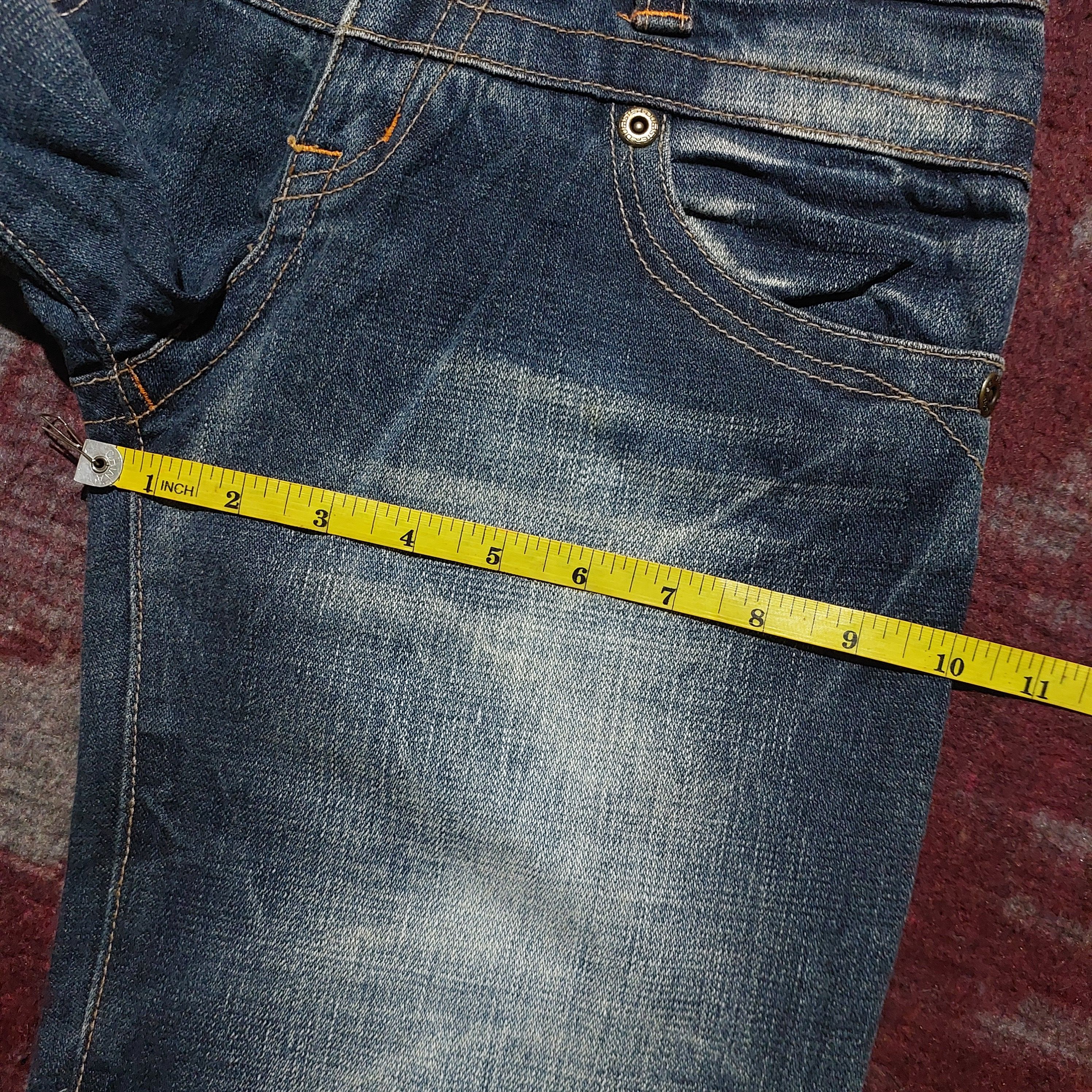 Tornado Mart The Comfortable Wear distressed blue flared jeans Size US 29 - 17 Thumbnail