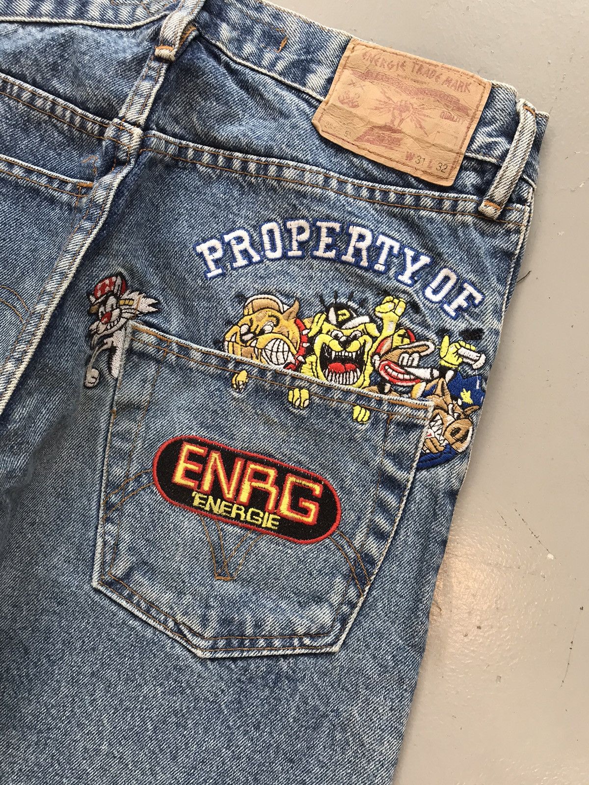 Energie × Vintage Vintage energy trade mark SpellOut animal embroidered denim Size US 30 / EU 46 - 11 Thumbnail