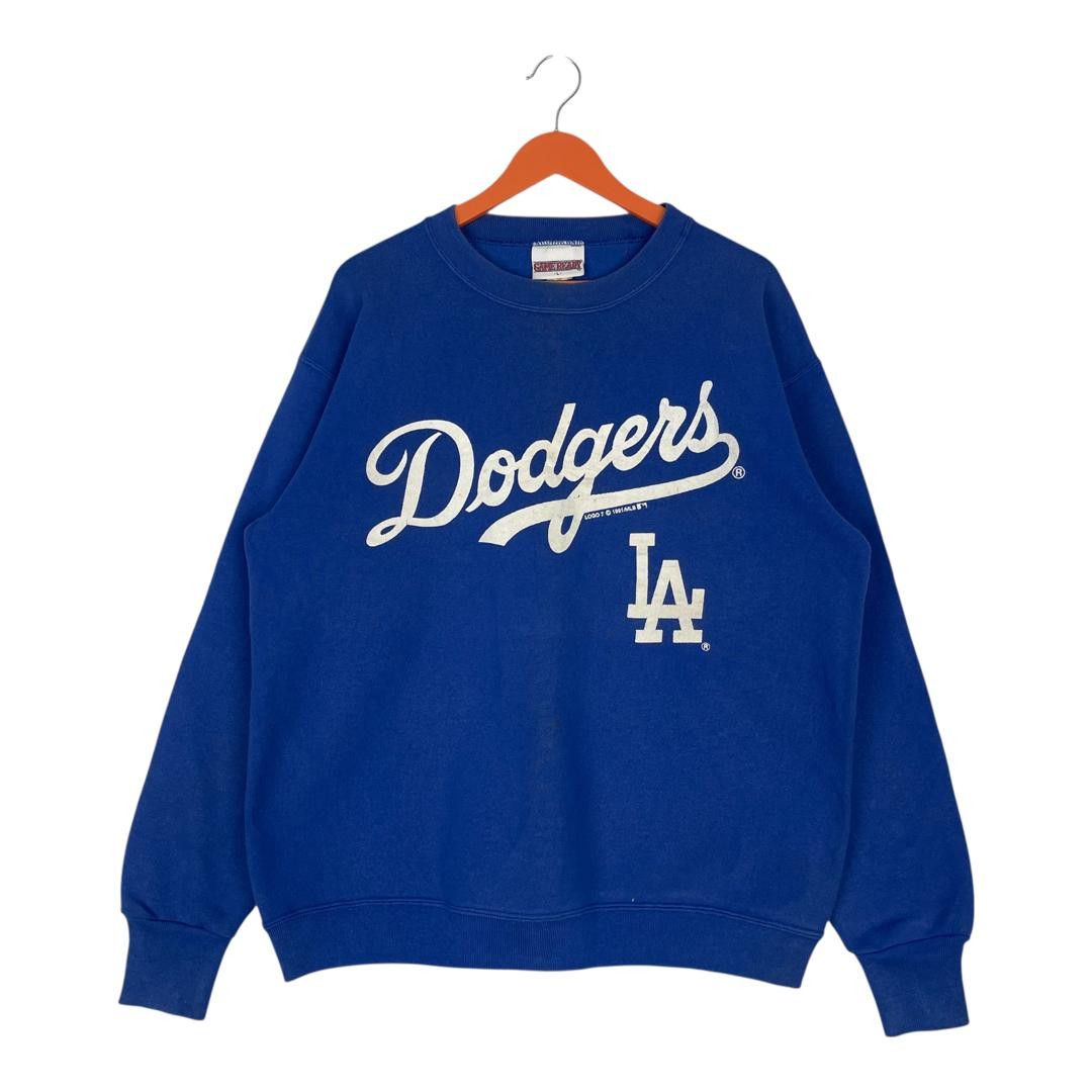Vintage Vintage 1991 Logo 7 LA Dodgers MLB Pullover Sweatshirt Size US L / EU 52-54 / 3 - 1 Thumbnail