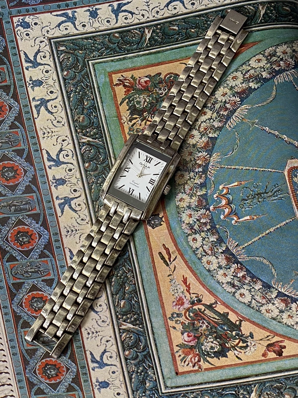 Japanese Brand OMAX Quartz Vintage Rectangular Watch Size ONE SIZE - 4 Thumbnail