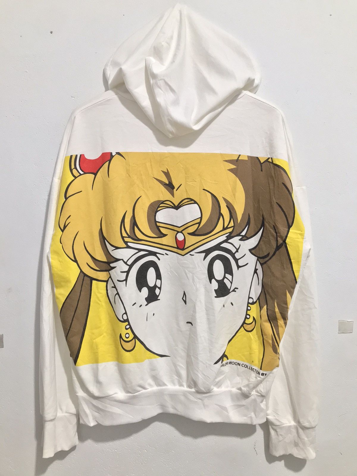 Image of Anima Sailor Moon Hoodie Light in White, Men's (Size XL)