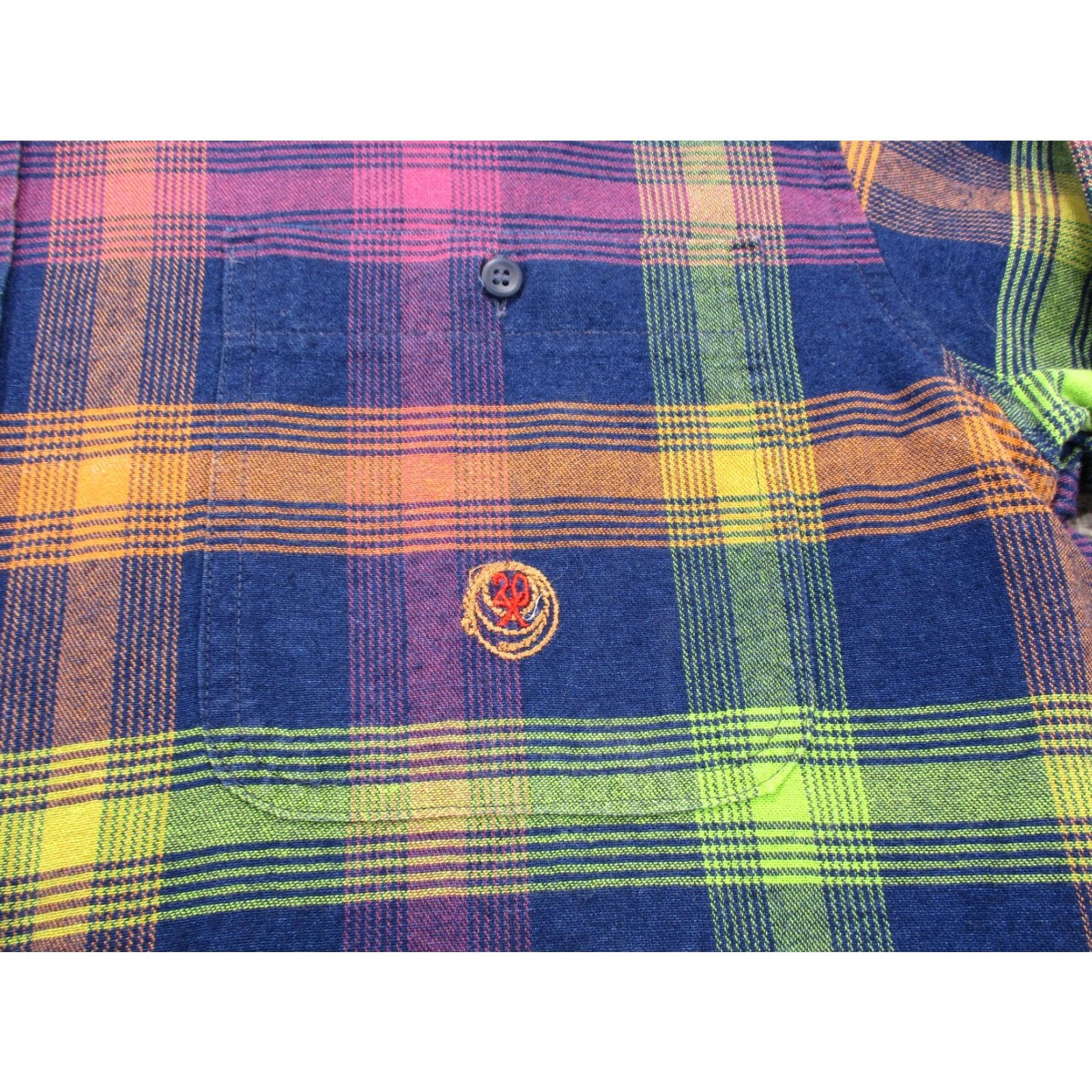Wrangler VINTAGE Wrangler Twenty-X Shirt Mens L Button-Up Long Sleeve Plaid Western USA Size US L / EU 52-54 / 3 - 6 Thumbnail