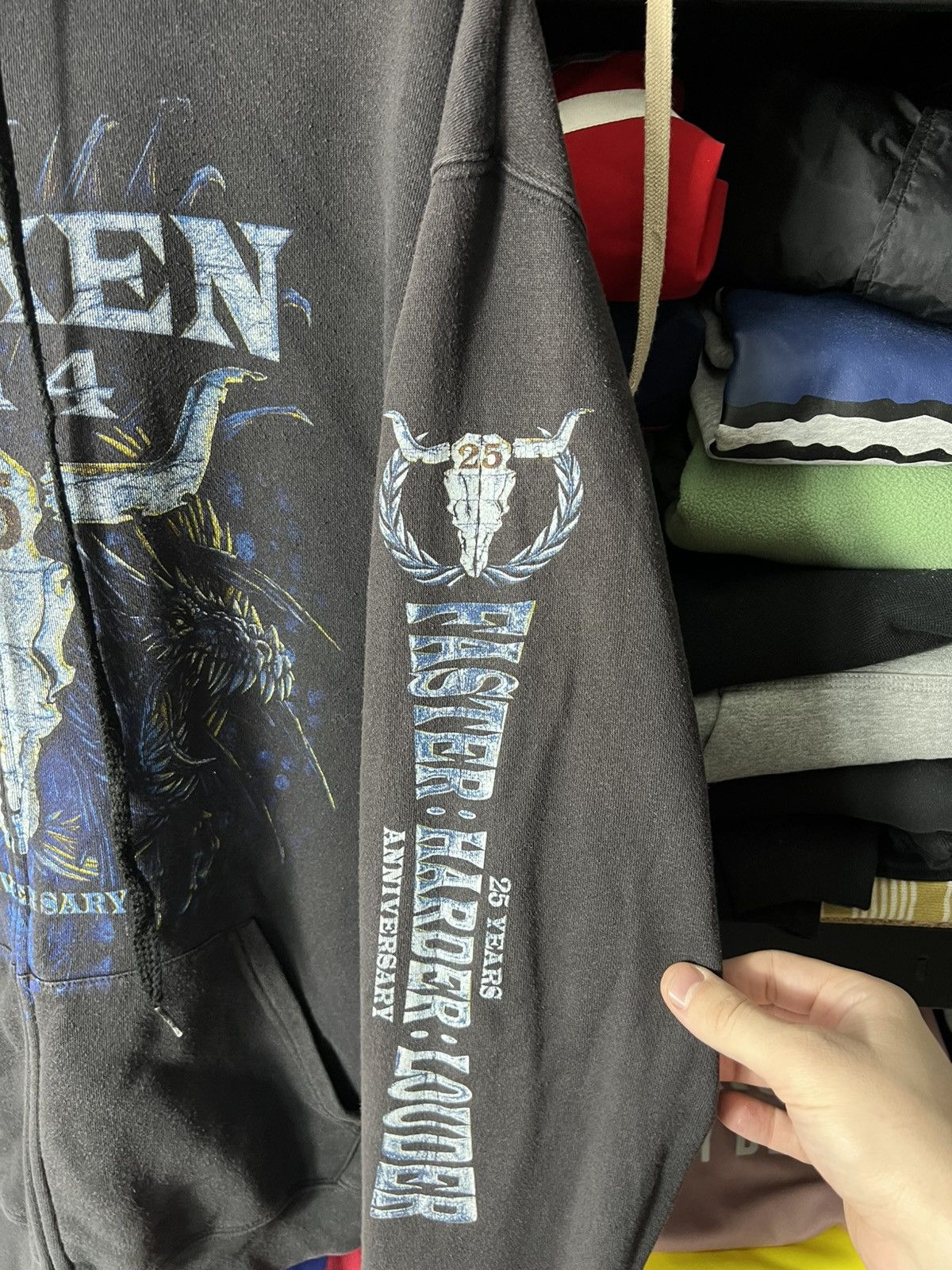 Band Tees Vintage Wacken Open Air 2014 25 Years Zip Hoodie Band Merch Size US L / EU 52-54 / 3 - 5 Thumbnail