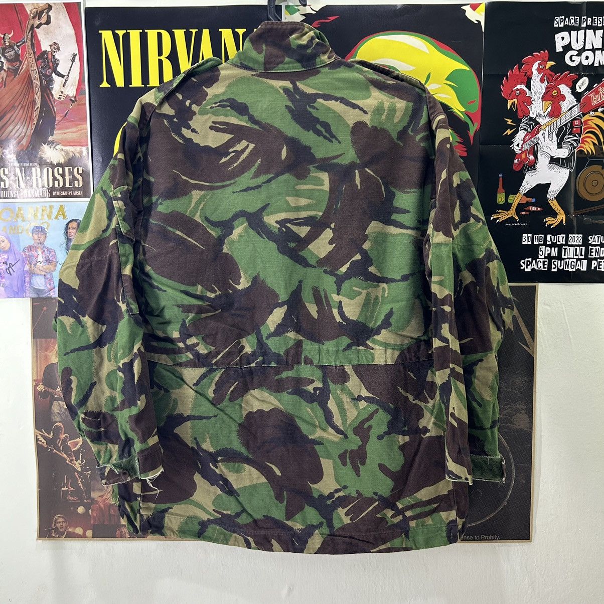 Vintage Vintage 1960s British Army Smock Combat DPM Camouflage Field Size US L / EU 52-54 / 3 - 7 Thumbnail