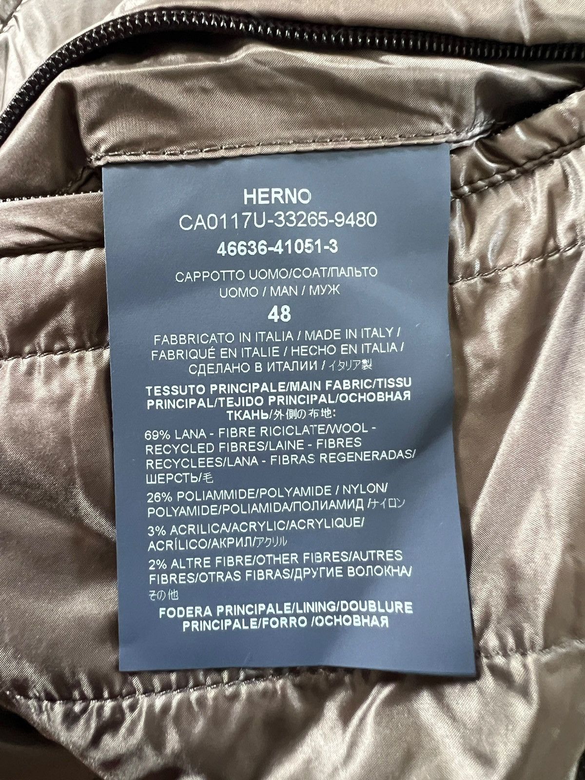 Herno Herno Puffer Lining Wool Long Coat Size US L / EU 52-54 / 3 - 15 Thumbnail