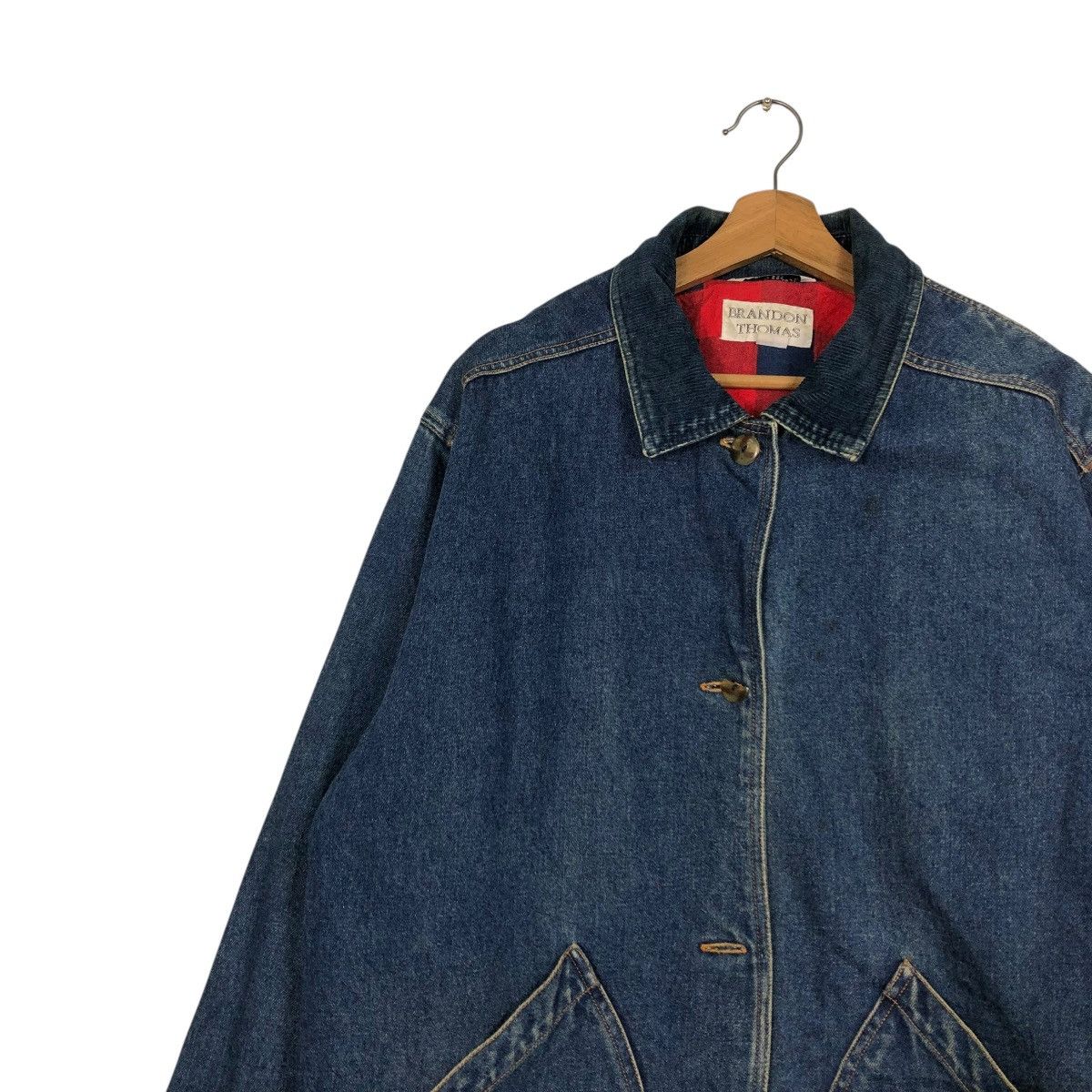 Vintage 🔥VINTAGE DENIM CHORE WORK JACKET BRANDON THOMAS BLANKET Size US M / EU 48-50 / 2 - 10 Thumbnail