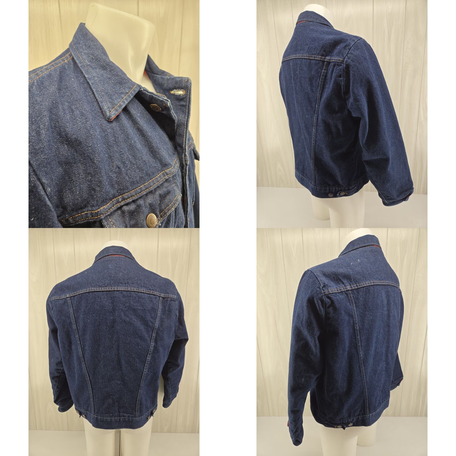 Wrangler VINTAGE Wrangler Denim Trucker Jacket Men’s LARGE USA Made Blue 80s Lined Cotton Jacket Size US L / EU 52-54 / 3 - 8 Thumbnail
