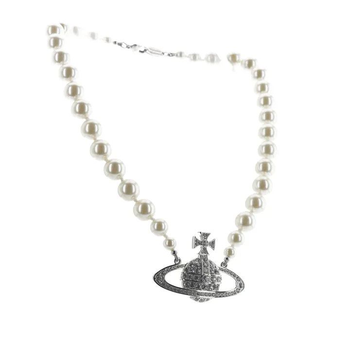Vivienne Westwood Vivienne Westwood One Row Bas Relief Necklace 0079 Size ONE SIZE - 1 Thumbnail