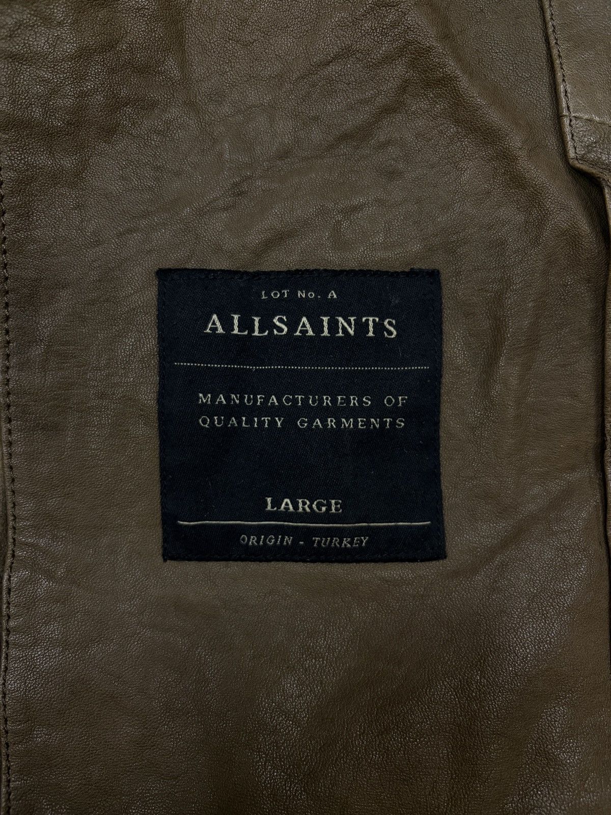 Allsaints ALLSAINTS LAMB LEATHER jacket Nash Bomber Brown men’s size L Size US L / EU 52-54 / 3 - 4 Thumbnail