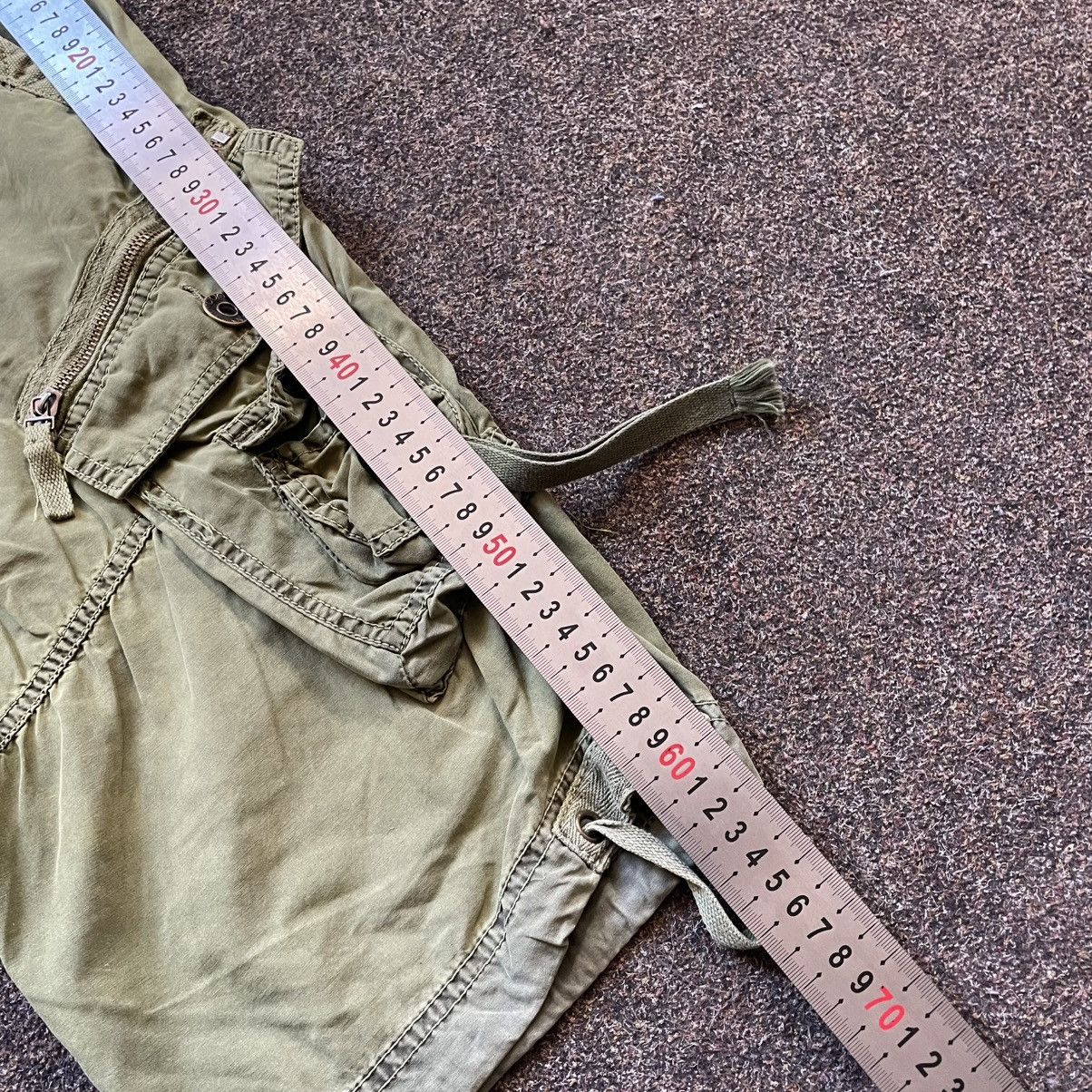 Vintage Y2K Baggy Cargo Shorts Khaki Distressed Parachute Utility 32 Size US 32 / EU 48 - 6 Thumbnail