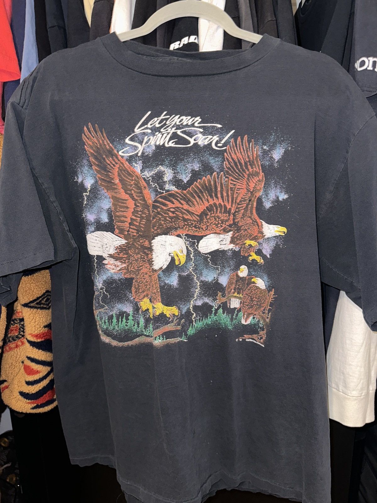 image of Vintage Tee in Black, Men's (Size XL)