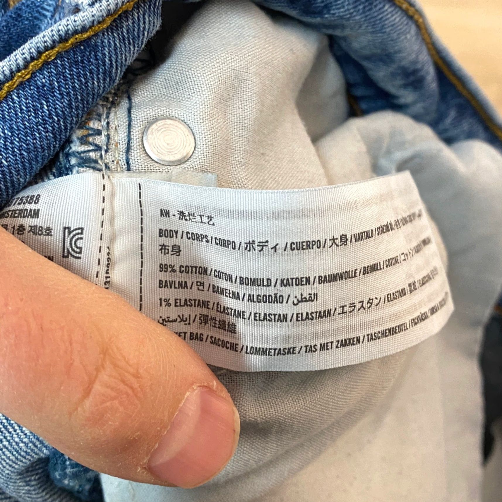 Abercrombie & Fitch Abercrombie & Fitch Jeans Slim Fit Mens 31x32 Medium Wash Denim Five-Pocket Stretch Vintage-Style Casual Size US 31 - 3 Thumbnail