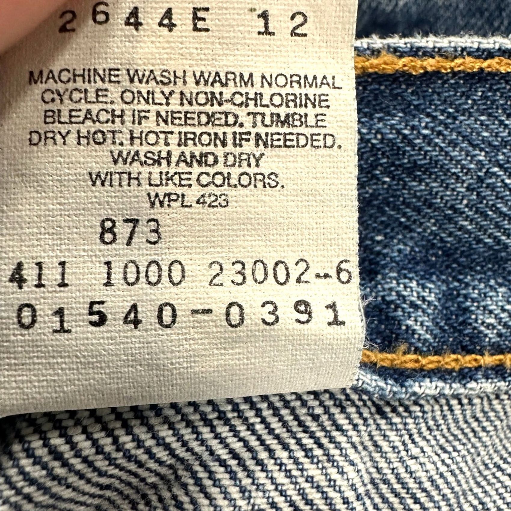 Levi's VINTAGE Levi's 540 Jeans Mens Relaxed Straight Denim 46X30 Blue Orange Tab 100% Cotton Size US 30 / EU 46 - 6 Thumbnail