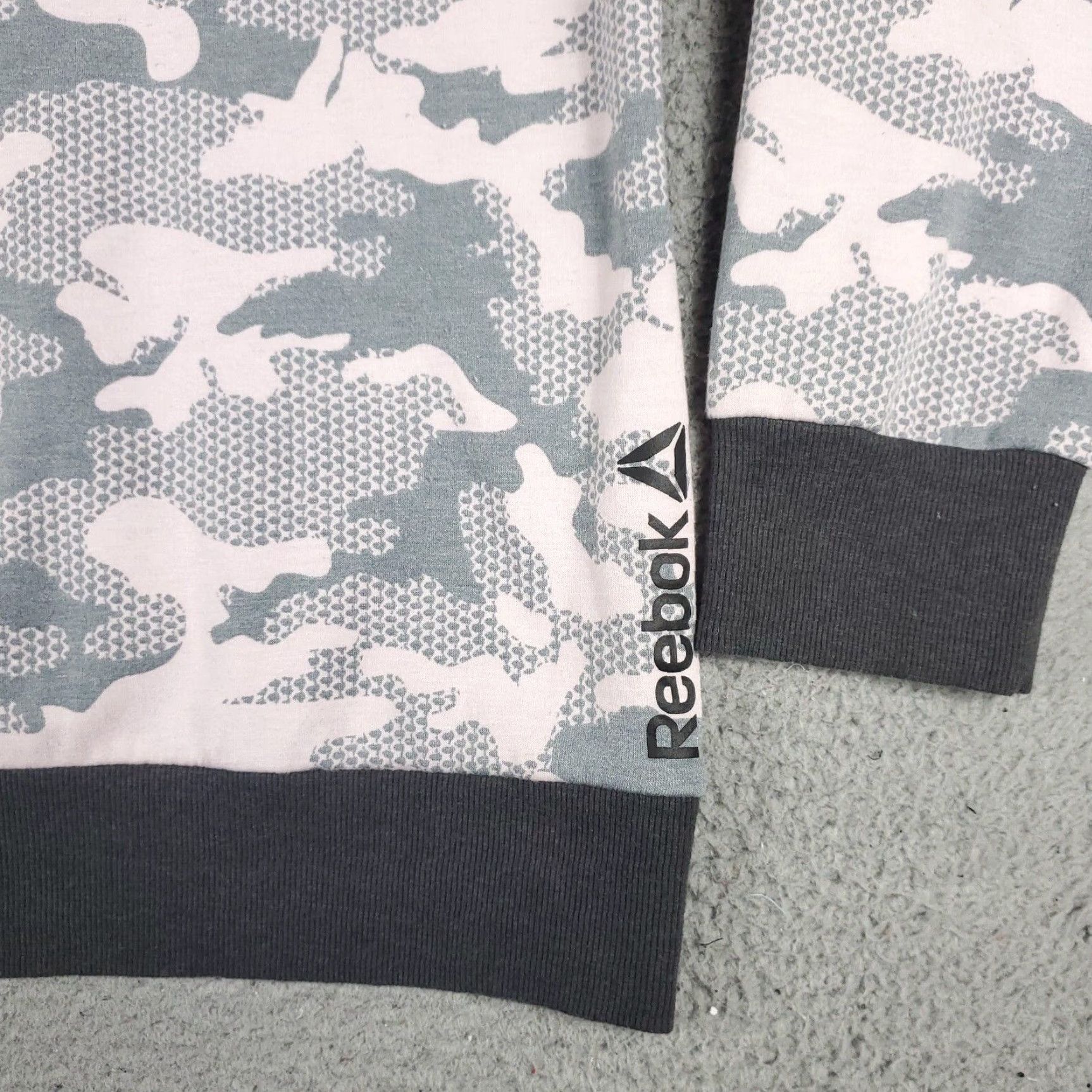 Reebok Reebok Womens Sweater Pullover 3XL Camouflage Gray Casual All Seasons Ladies Size XXL / US 16-18 / IT 52-54 - 4 Thumbnail
