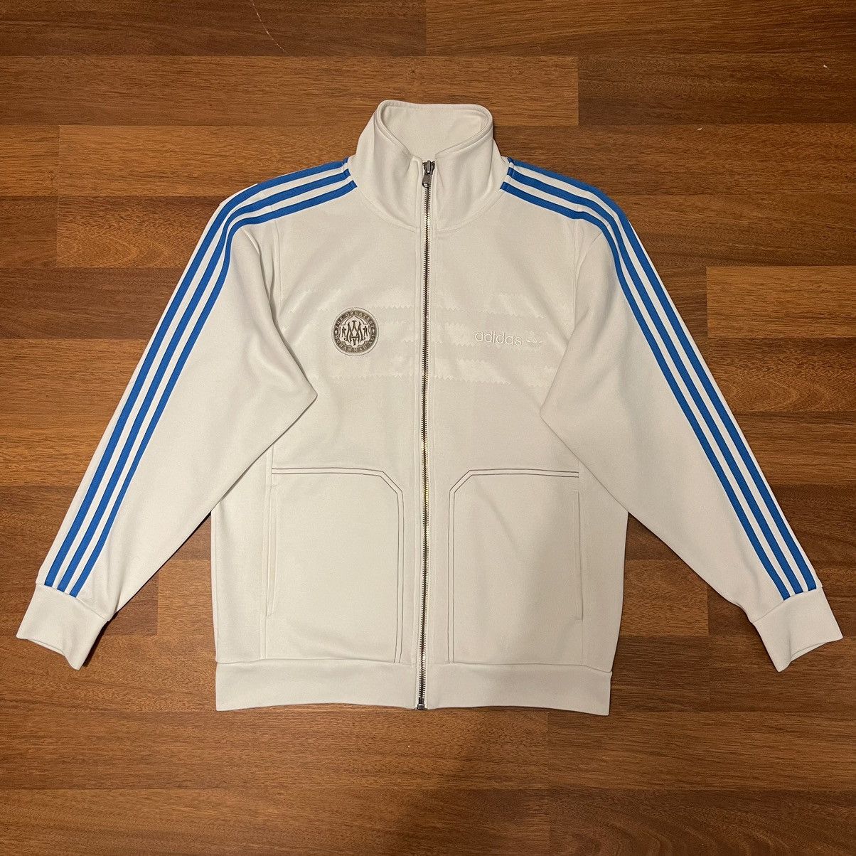 image of Adidas x Muhammad Ali Goat Vintage 2006 Track Top Jacket in White, Men's (Size Small)