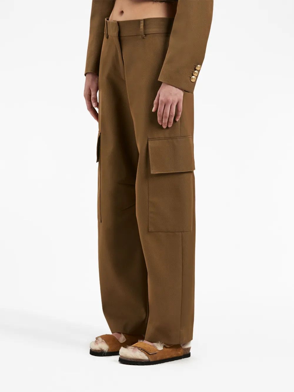Palm Angels o1y1125 Cargo Pant in Camel Size 30" / US 8 / IT 44 - 3 Thumbnail