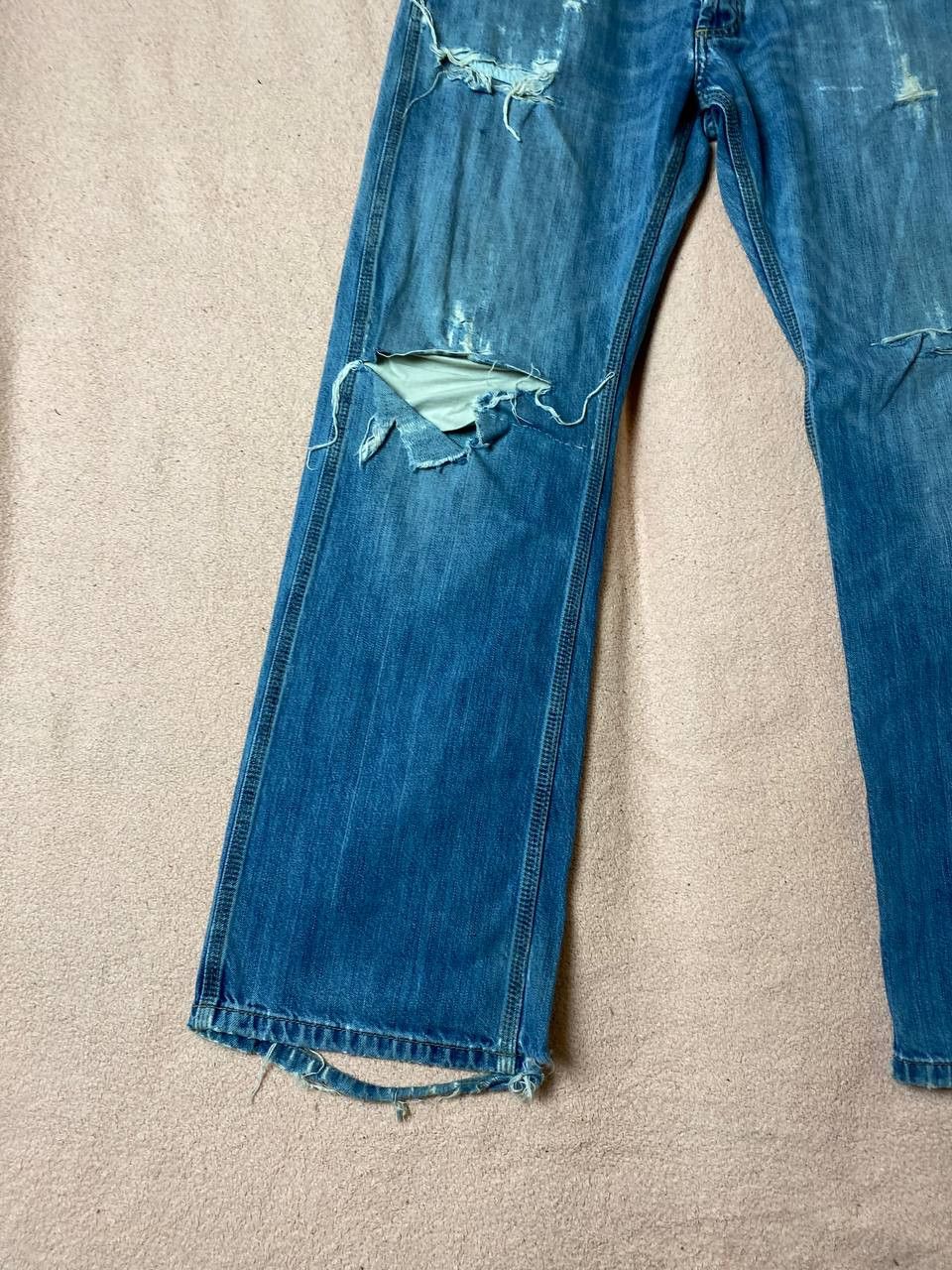 Carhartt × Vintage Flared Denim Jeans Pants Bootcut Y2K Size US 32 / EU 48 - 5 Thumbnail