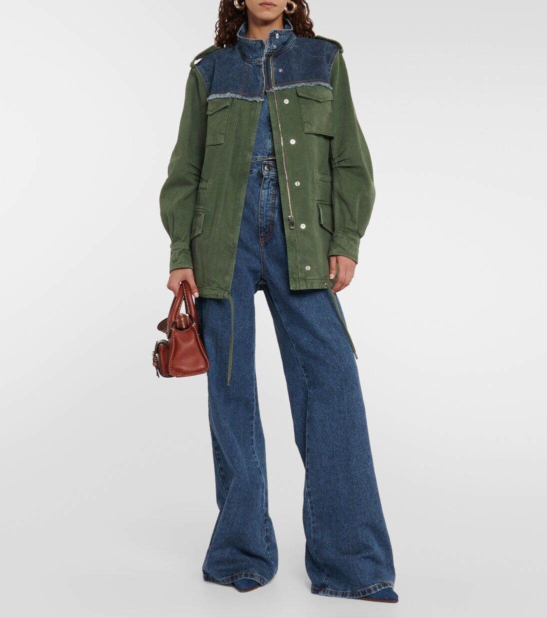 Chloe o1loc1c0425 CHC23 Jacket in Blue & Green Size M / US 6-8 / IT 42-44 - 2 Thumbnail