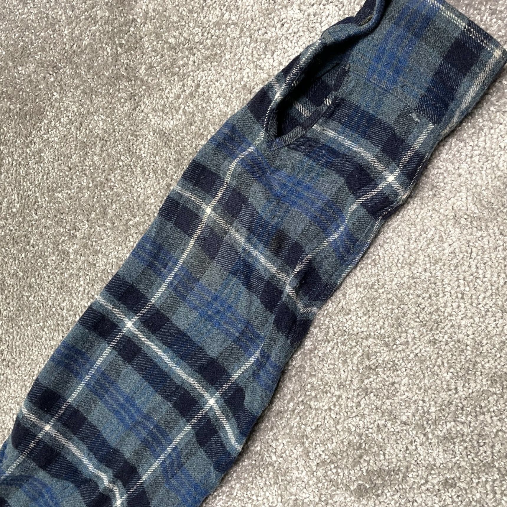 A.P.C. A.P.C. Wool Flannel Shirt Womens Small Blue Plaid Long Sleeve Button Down Casual Size S / US 4 / IT 40 - 5 Thumbnail