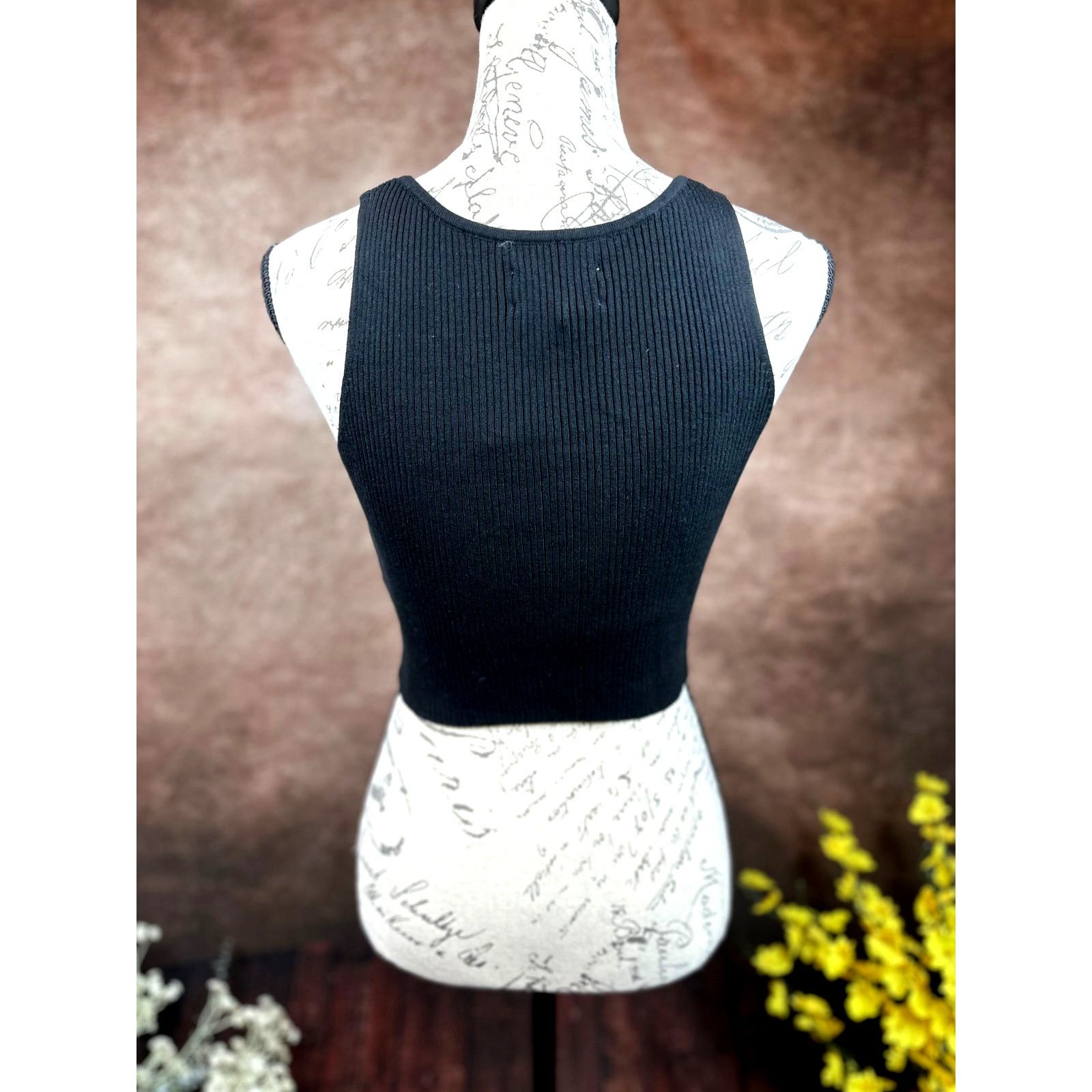 Other Lita by Ciara True Rib Crop Top - Black - size M Size M / US 6-8 / IT 42-44 - 8 Thumbnail