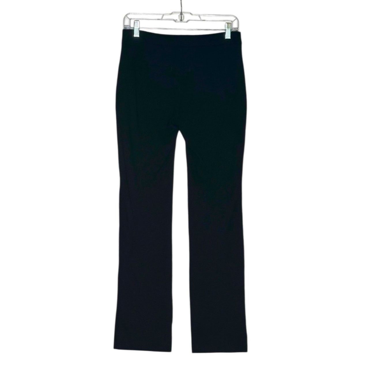 NYDJ NYDY black flat front straight legs pants size 2P Size 26" / US 2 / IT 38 - 2 Thumbnail