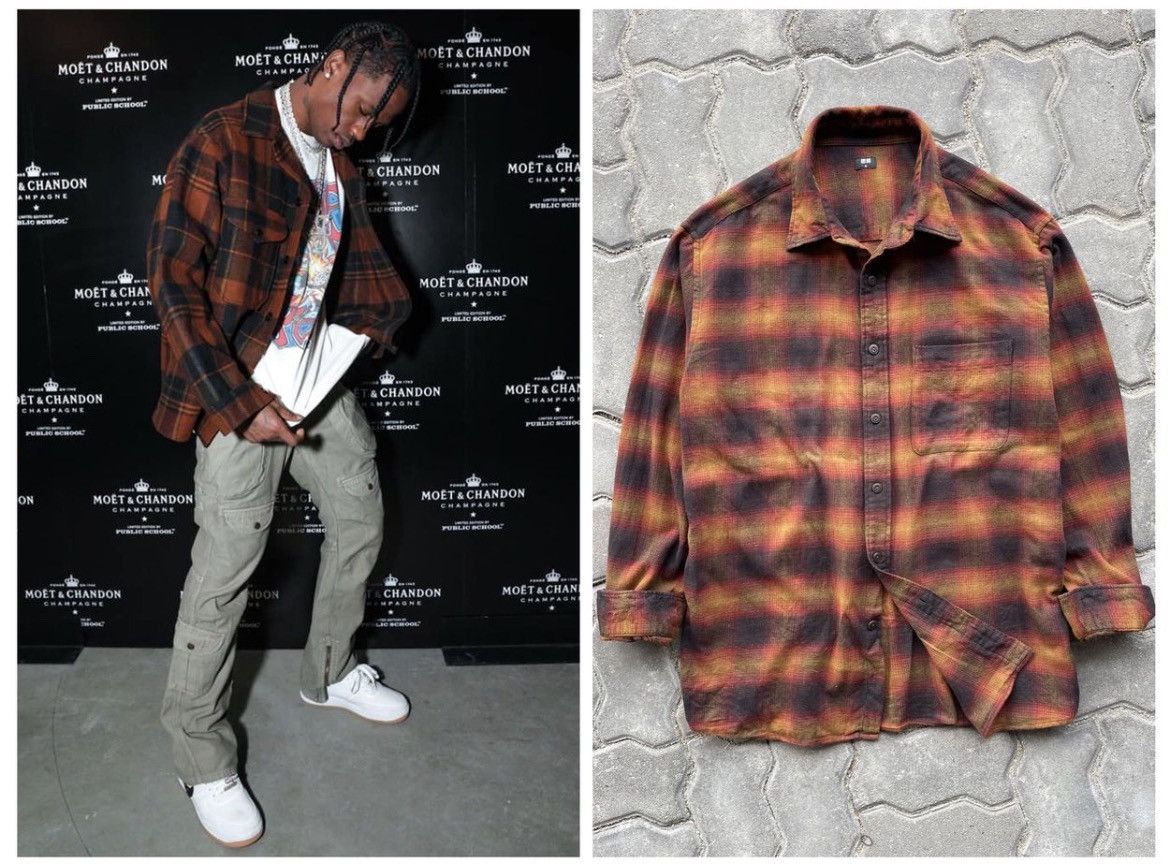 Flannel × Uniqlo Uniqlo Flannel Travis Scott Lil Uzi Style Size US L / EU 52-54 / 3 - 1 Thumbnail