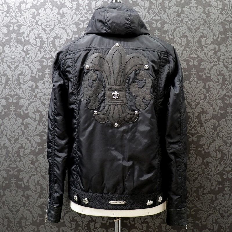 image of Chrome Hearts Degenerate Nylon Jacket in Black, Men's (Size Medium)