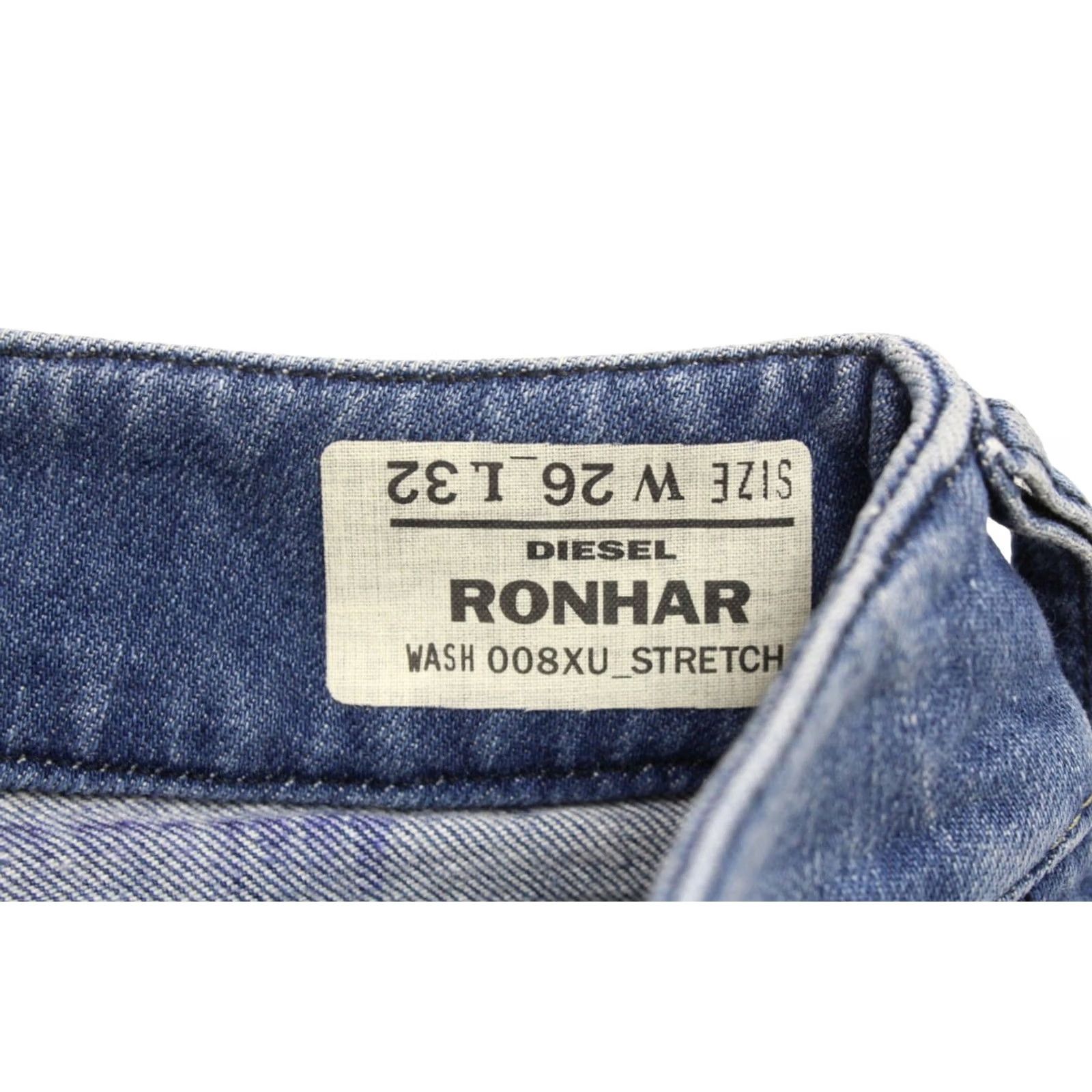 Diesel DIESEL Ronhar 008XU_Stretch Jeans Women's W26/L32 Distressed Whiskers Zip Fly Jeans Distressed Whiskers ZIP Fly Women W26/L32 Diesel Denim Jeans Size 26" / US 2 / IT 38 - 7 Thumbnail