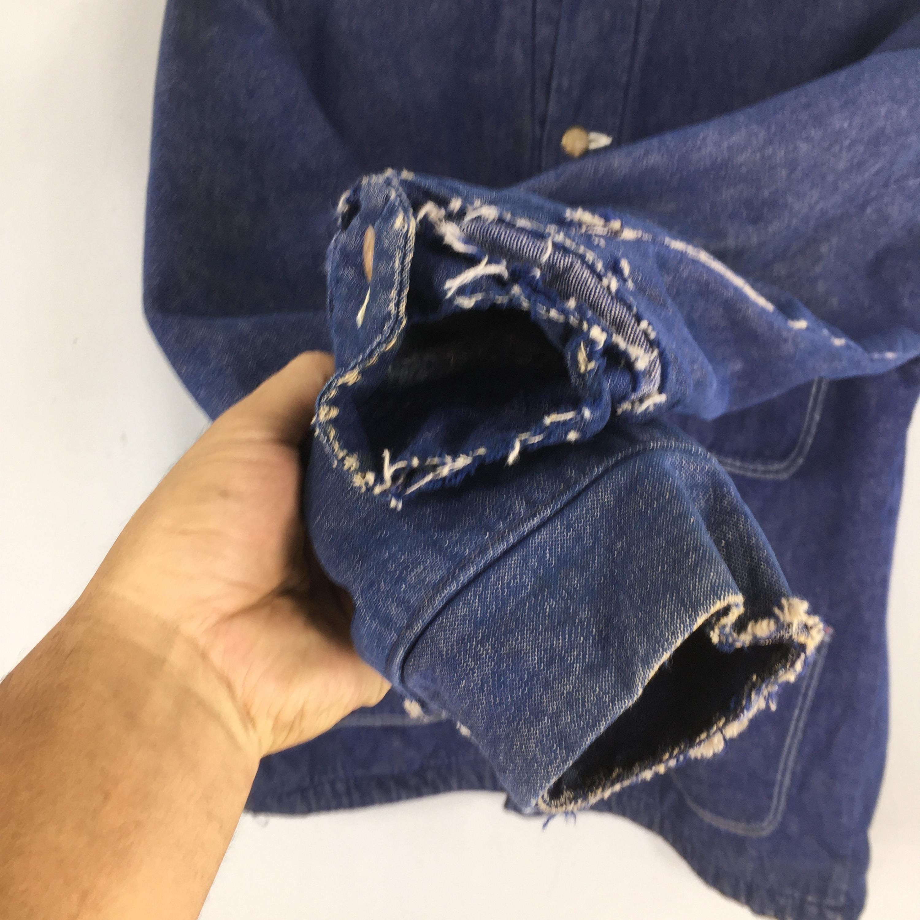 Wrangler 80s Wrangler Sanforized Blue Chore Denim Jacket Medium Size US M / EU 48-50 / 2 - 4 Thumbnail