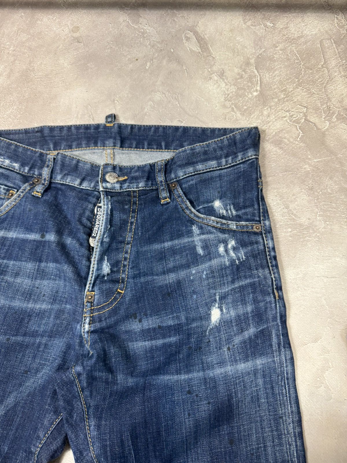 Dsquared2 Dsquared2 Distressed Style Men's Skini Jeans Size US 31 - 10 Thumbnail
