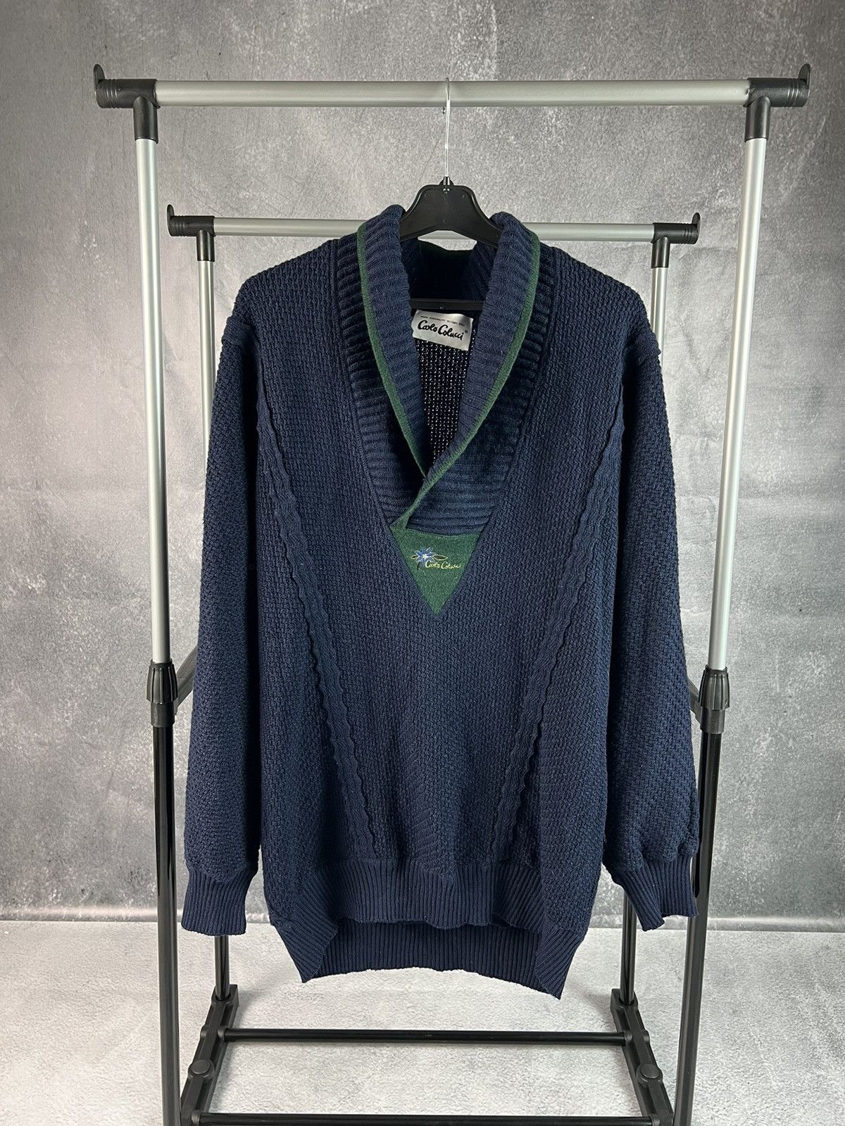 Carlo Colucci × Vintage Carlo Colucci vintage multicolour knit sweater Size US L / EU 52-54 / 3 - 1 Thumbnail