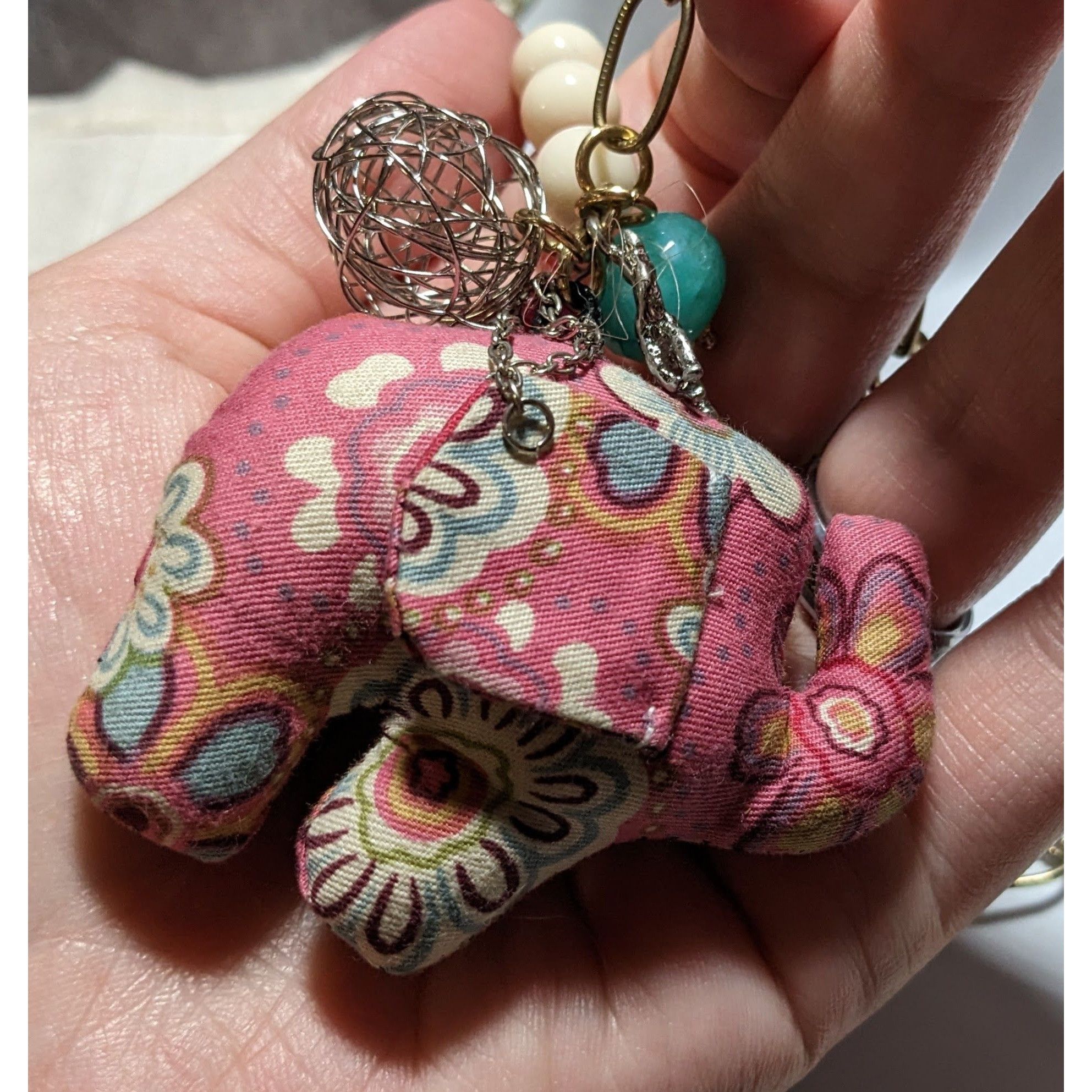 Other Cottagecore Pink Plush Elephant Necklace Size ONE SIZE - 19 Thumbnail