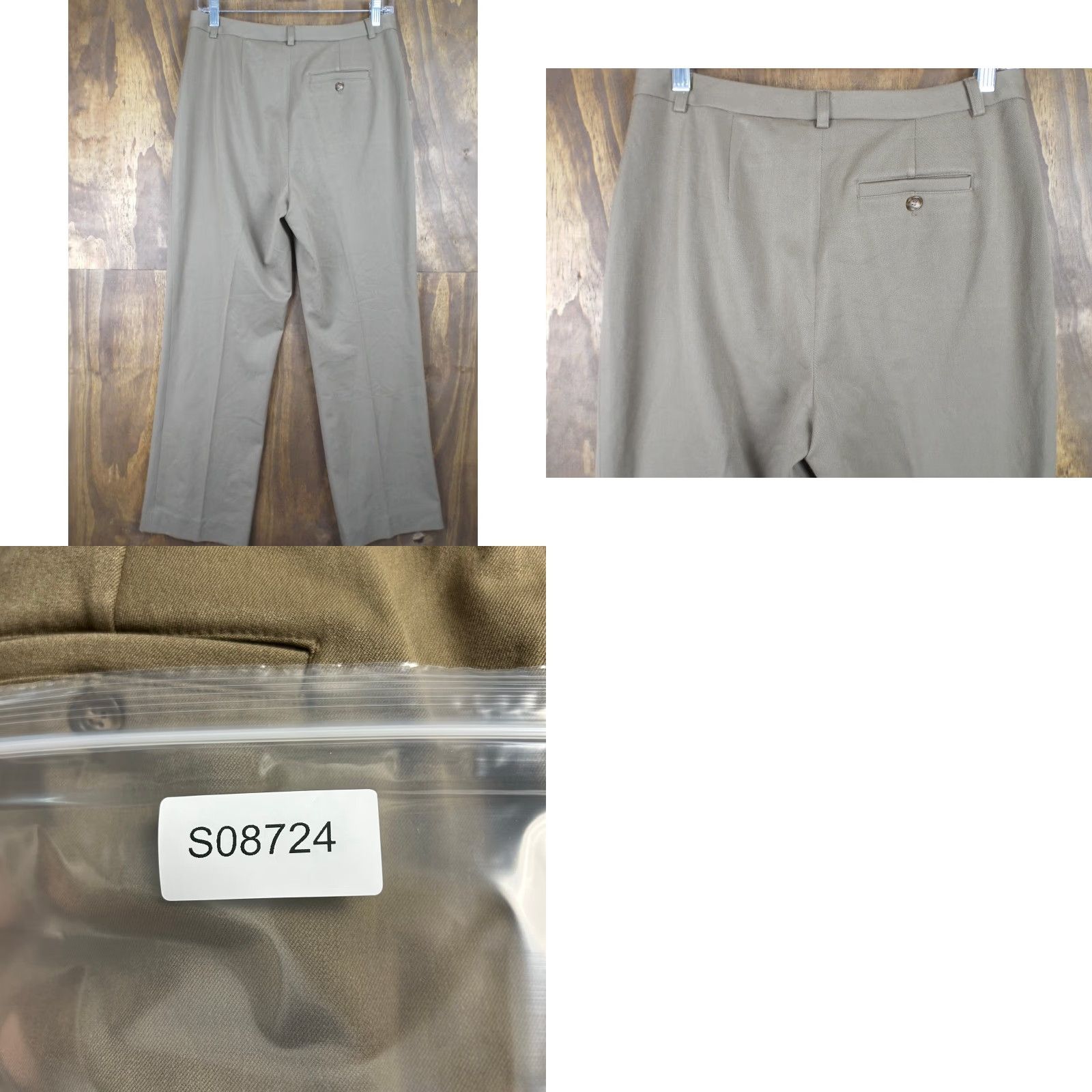 Talbots VINTAGE Talbots Womens Pants Brown Straight Leg High Rise Stretch 8 Size 29" - 8 Thumbnail