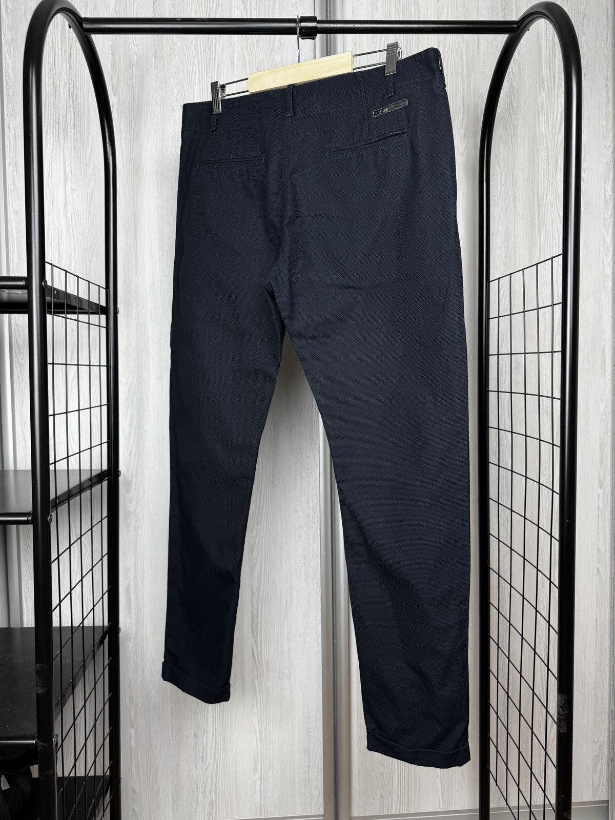 Diesel Black Gold Diesel Black Gold cotton black structured chino pants 48 Size US 34 / EU 50 - 6 Thumbnail