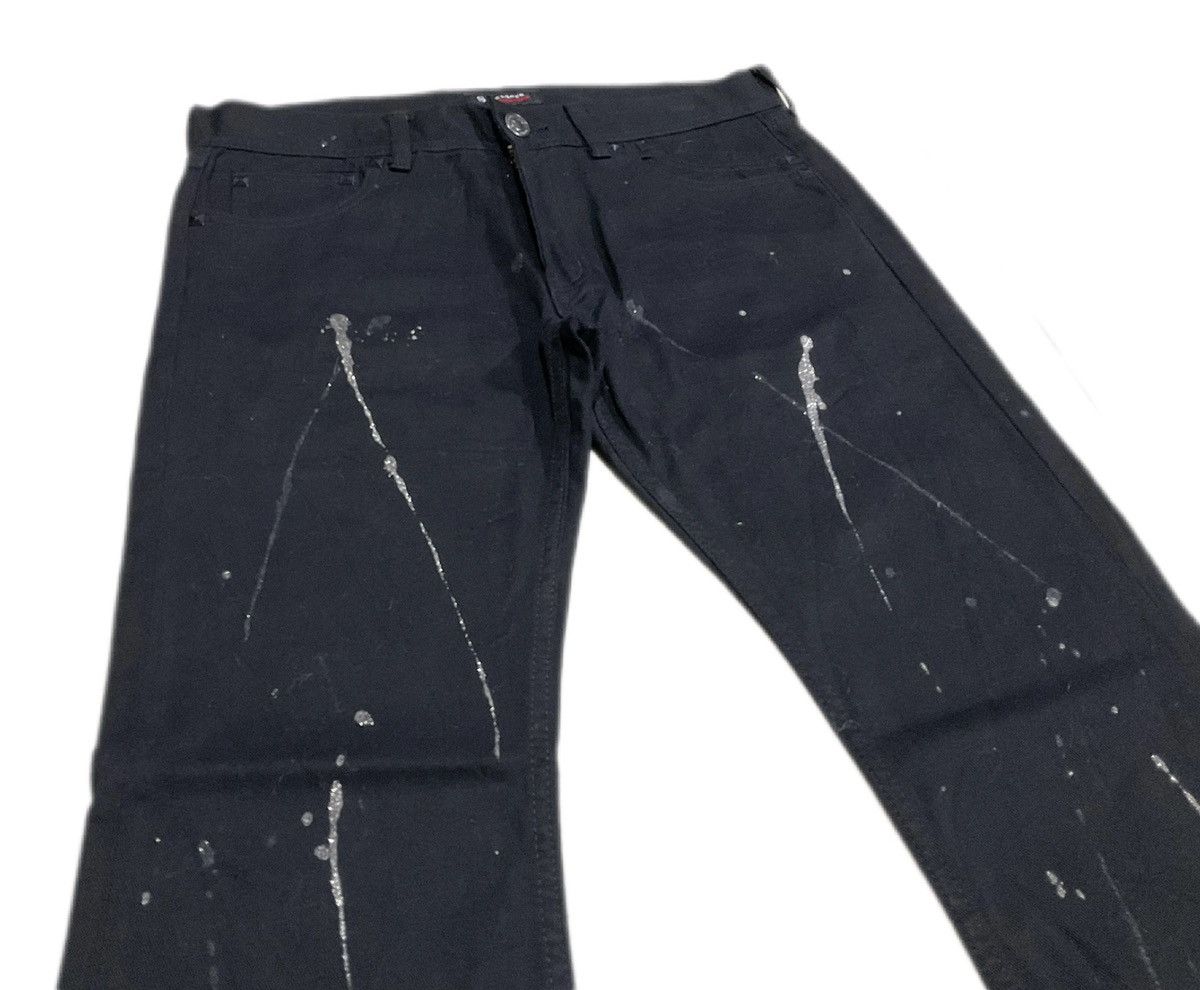 Hysteric Glamour × If Six Was Nine × Japanese Brand 🔥Sick Y2K Sorridere Glitter Splash Flared Black Denim Size US 34 / EU 50 - 7 Thumbnail