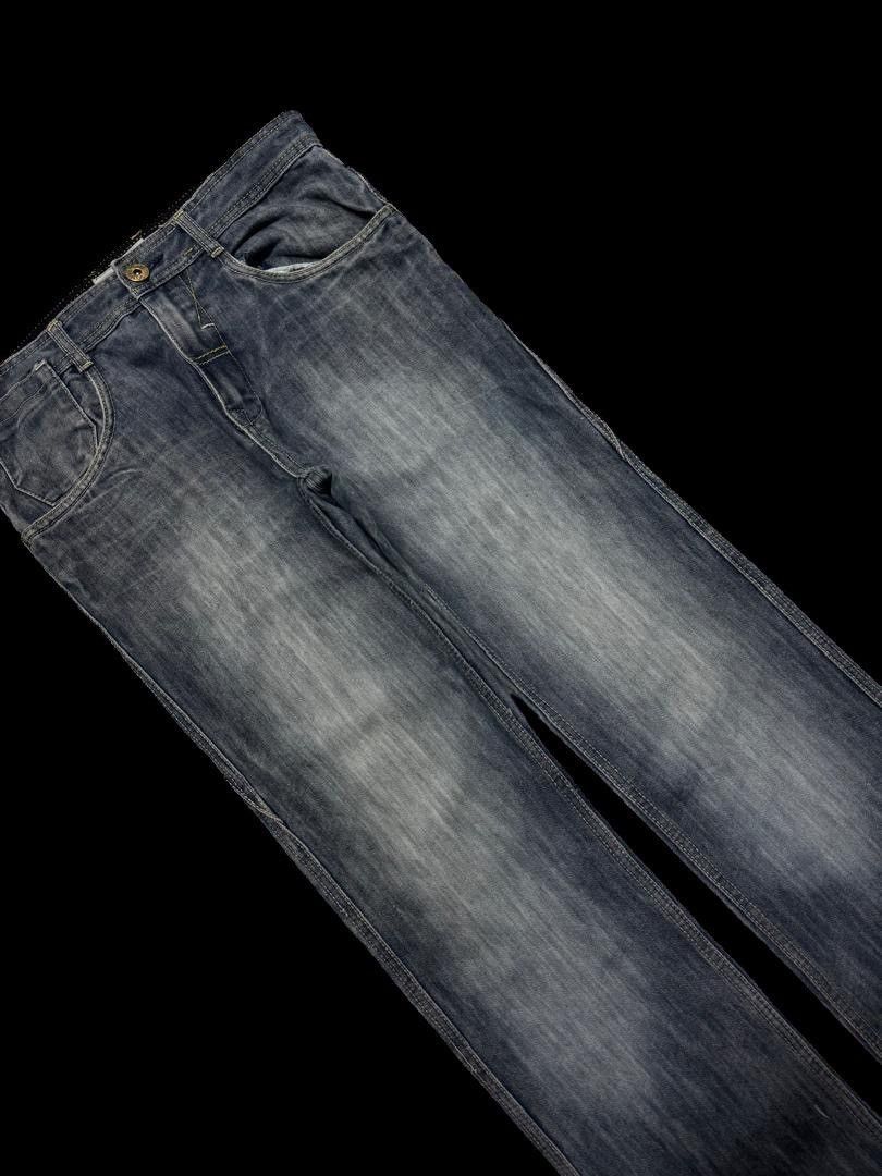 Vintage SICK Japanese Mudwash Distressed BootCut Classic Style Size US 30 / EU 46 - 3 Thumbnail