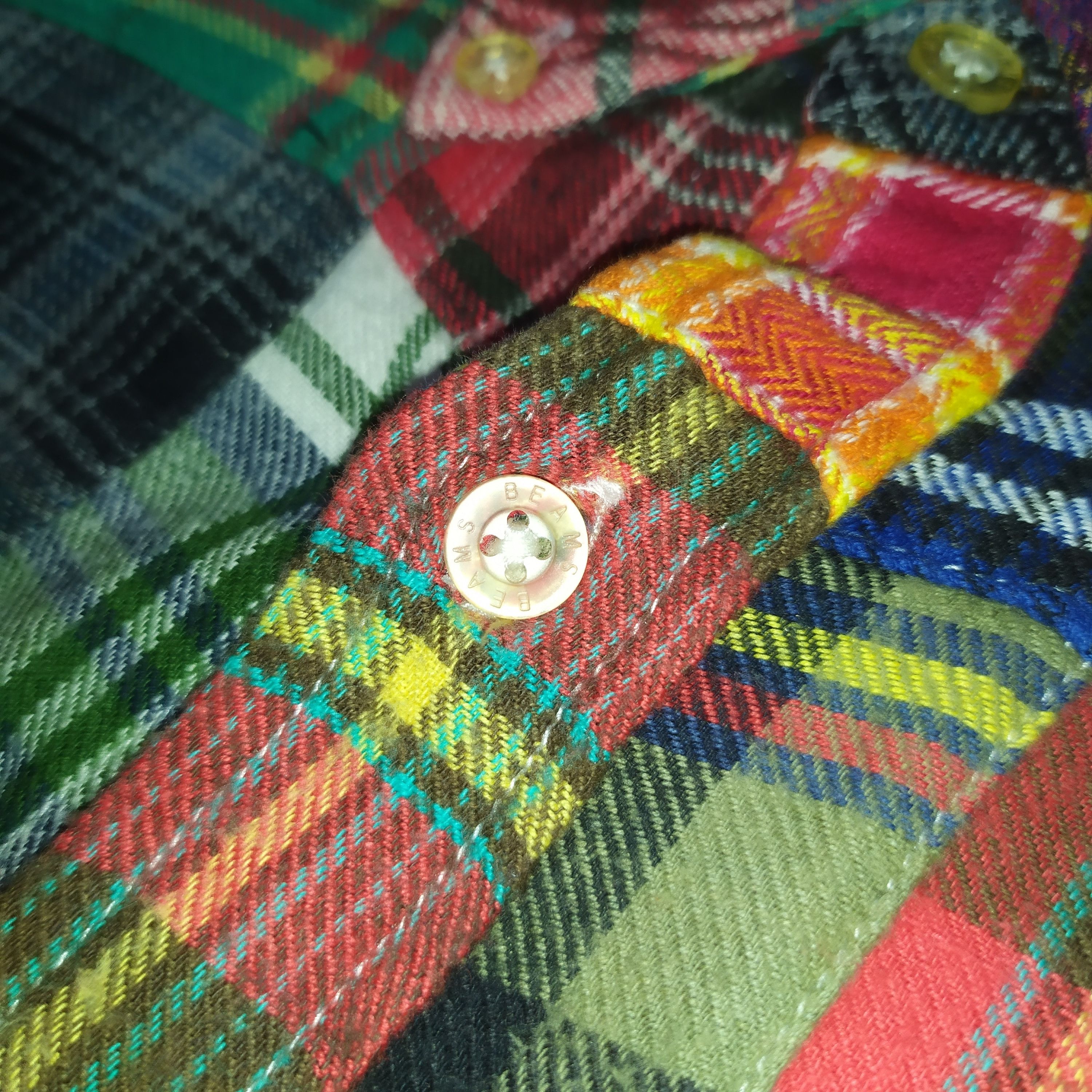 Beams Plus Beams Plus "Kamakura" Patchwork Shirt Size US L / EU 52-54 / 3 - 5 Thumbnail