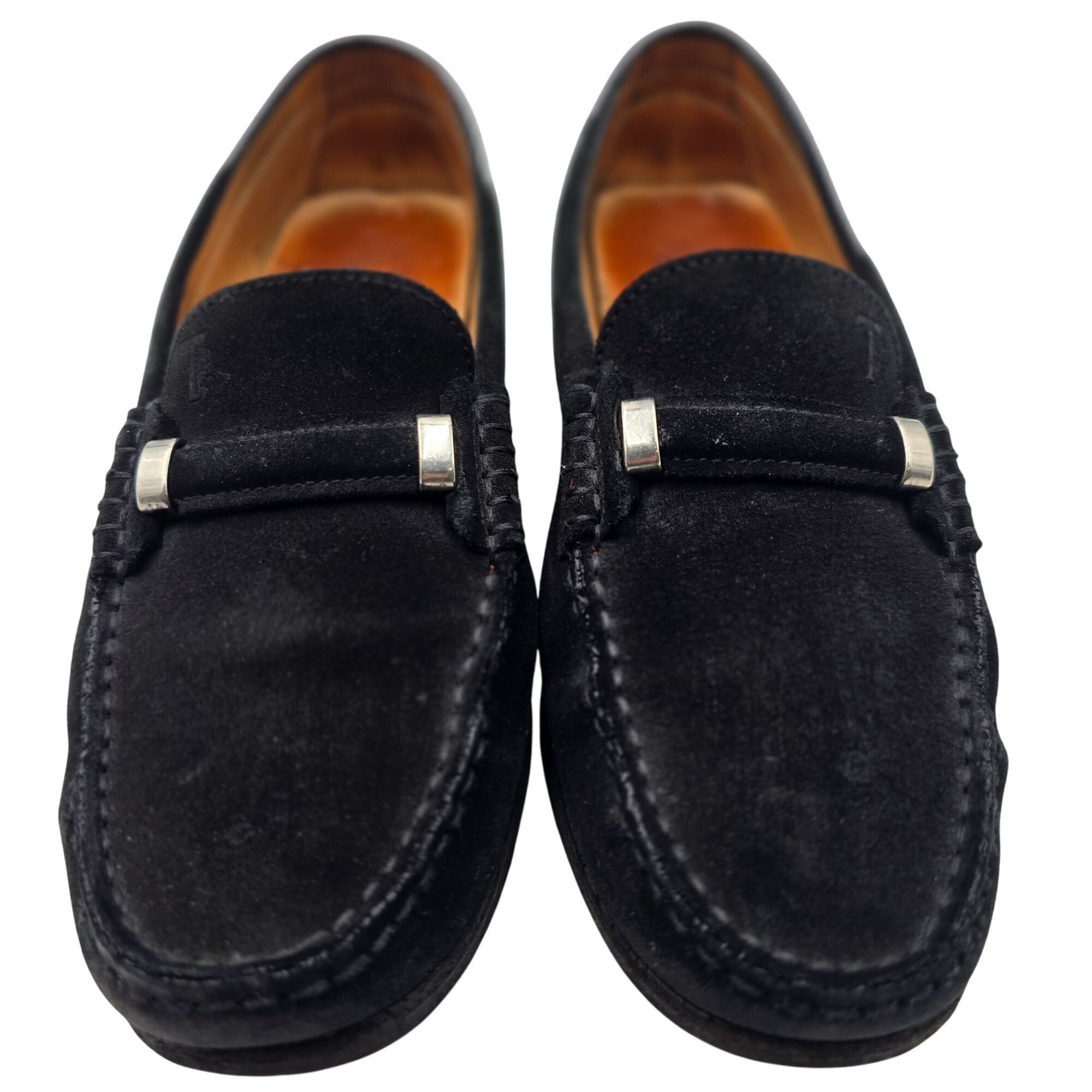 Tod's Tods Italy Womens 8 Black Suede Leather Dress Shoes Flats Size US 8 / IT 38 - 3 Thumbnail