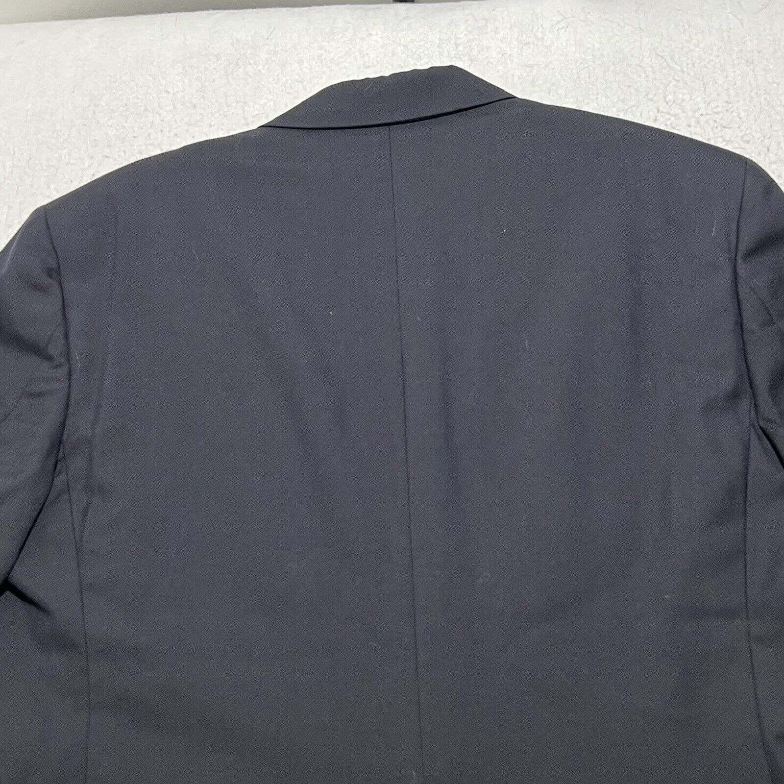 Hart Schaffner & Marx 44R Wool Micron 2000 Black Suit Jacket