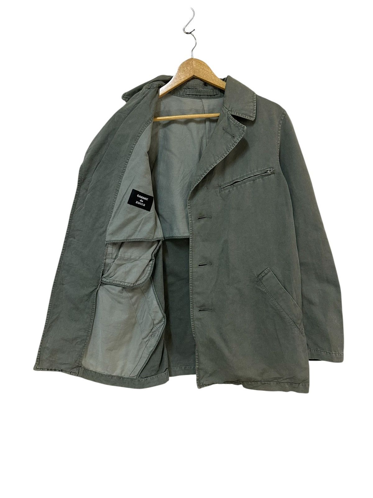 CABANE de ZUCCa Vintage Cabanne de zucca army style jacket issey miyake Size US M / EU 48-50 / 2 - 6 Thumbnail