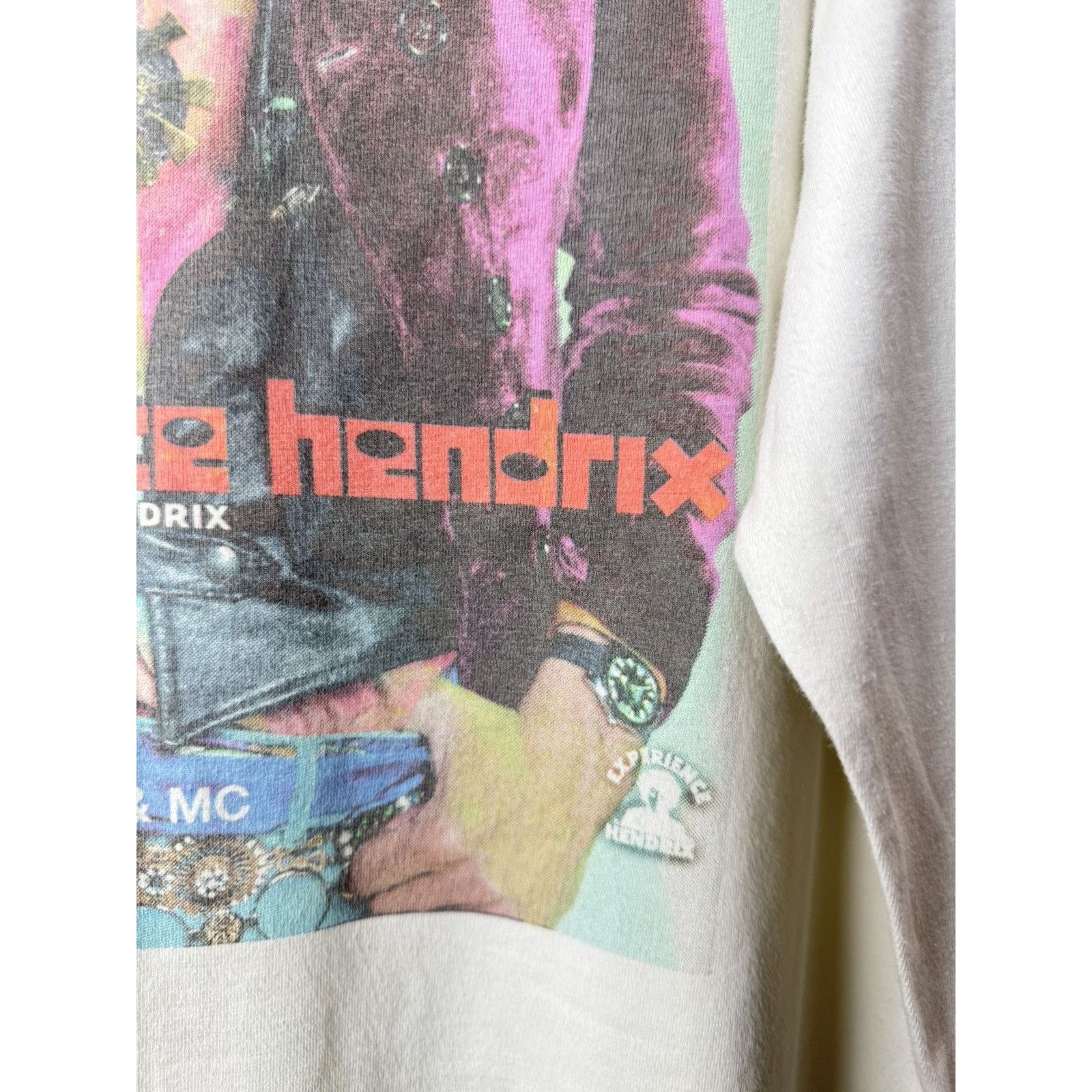 Jimi Hendrix 💥 Rare! 1990’s Vintage Jimi Hendrix Longsleeve Big Print Size US XL / EU 56 / 4 - 6 Thumbnail