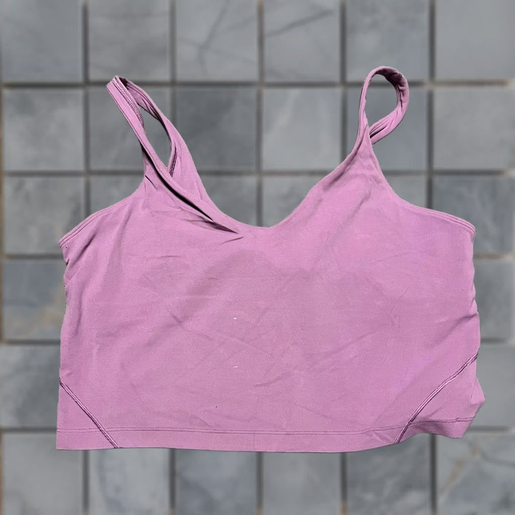 Lululemon Lululemon Top L Pink Sports Bra Align Tank Crop Womens Yoga Athletic Size L / US 10 / IT 46 - 1 Thumbnail