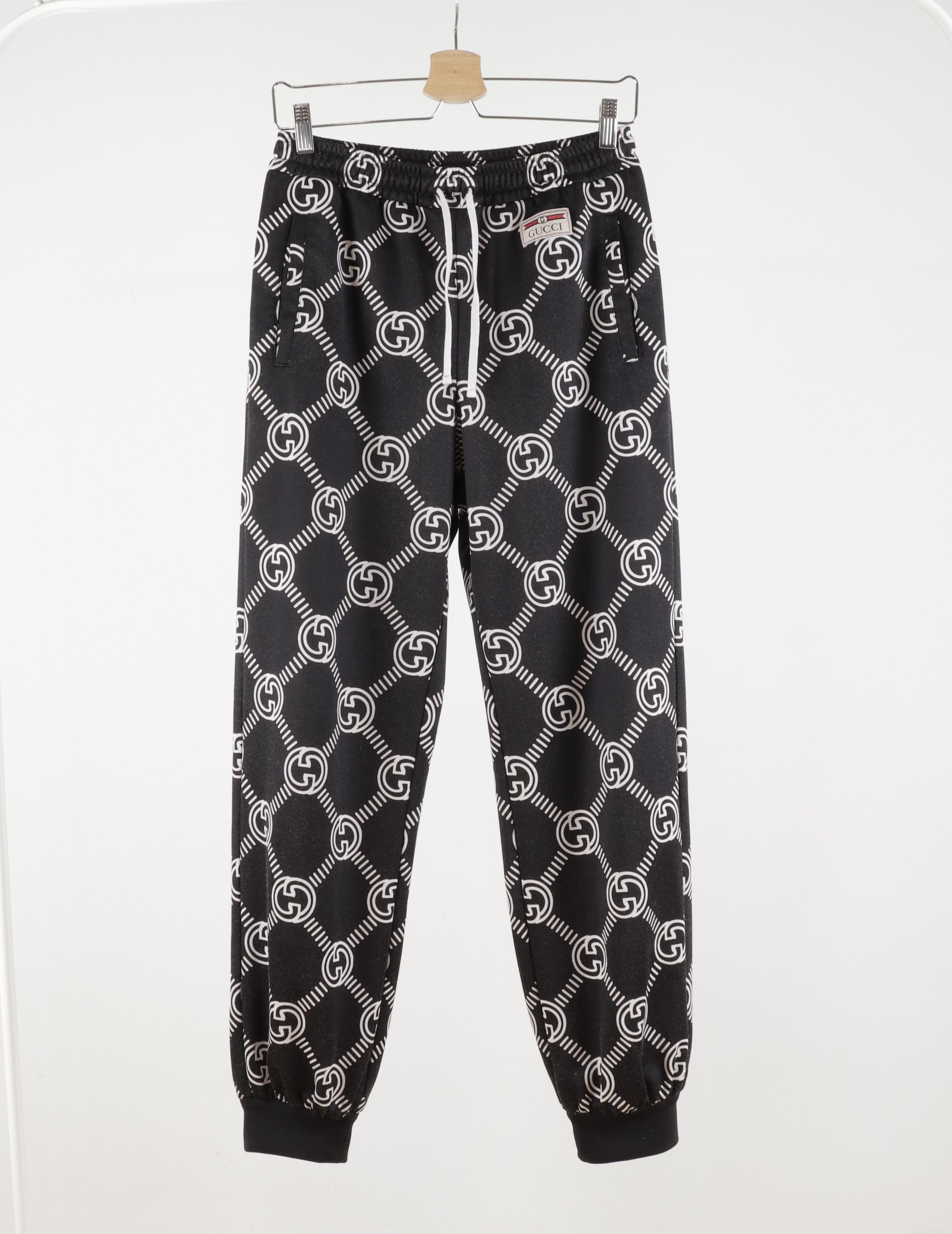 Gucci Gucci GG Monogram Black Joggers Track Pants Sweatpants Size US 31 - 11 Thumbnail