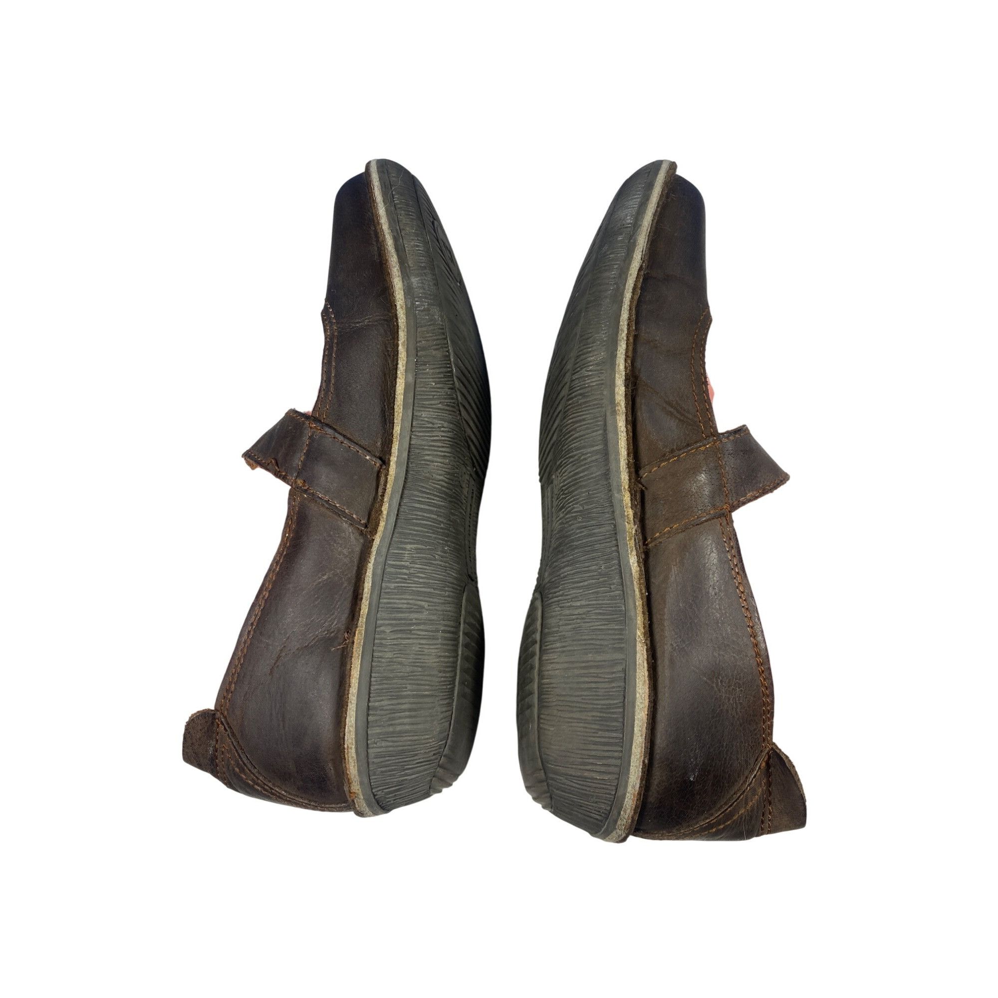 Other Weinbrenner‎ Brown Leather Buckle Strap Shoe Boho Cottage Pr Size US 10 / IT 40 - 3 Thumbnail