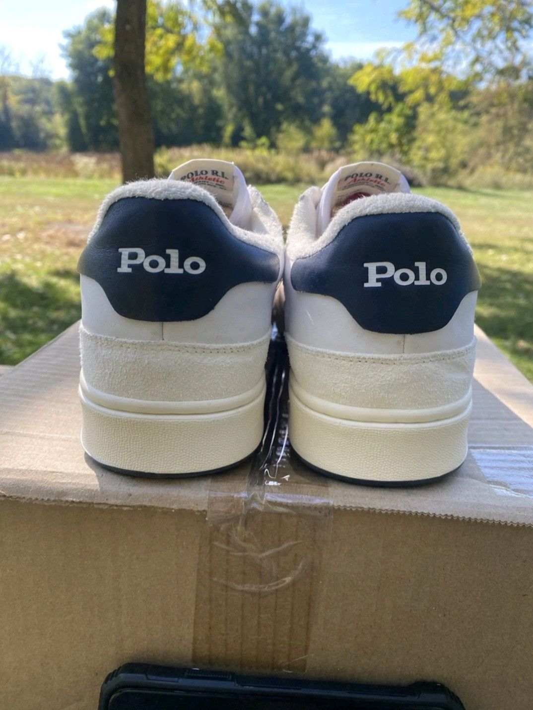 Polo Ralph Lauren Ralph Lauren Polo Court Sneakers White Navy Red Retro 001 Size US 11 / EU 44 - 5 Thumbnail
