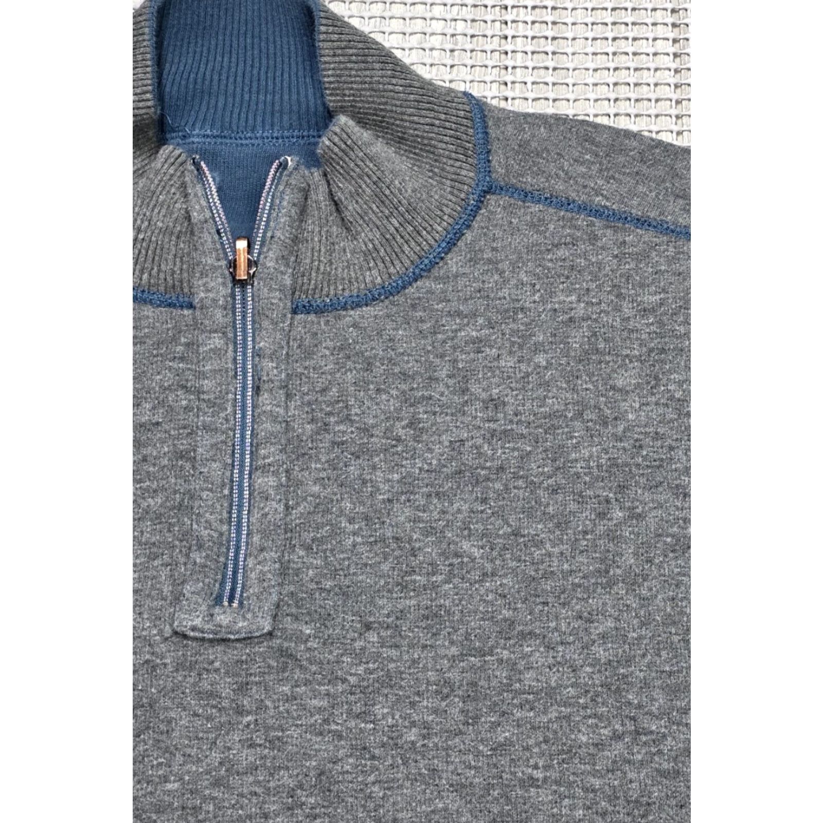 Tommy Bahama Tommy Bahama Sweater XXL Reversible 1/4 Zip Up Heavyweight Gray Green Mens Size US XXL / EU 58 / 5 - 6 Thumbnail