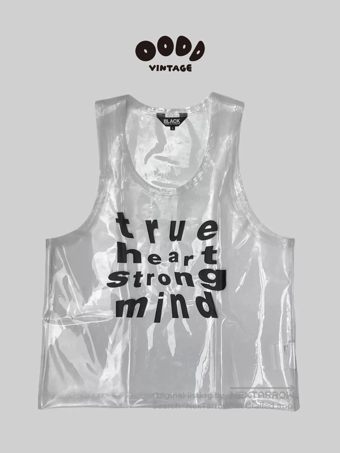 Comme des Garçons Large Transparent Tank.