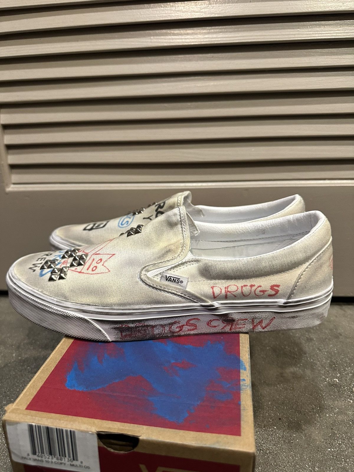 Paly Hollywood Paly x Vans 1/1 Hand Drawn Slip On Vans 10 Size US 10 / EU 43 - 4 Thumbnail